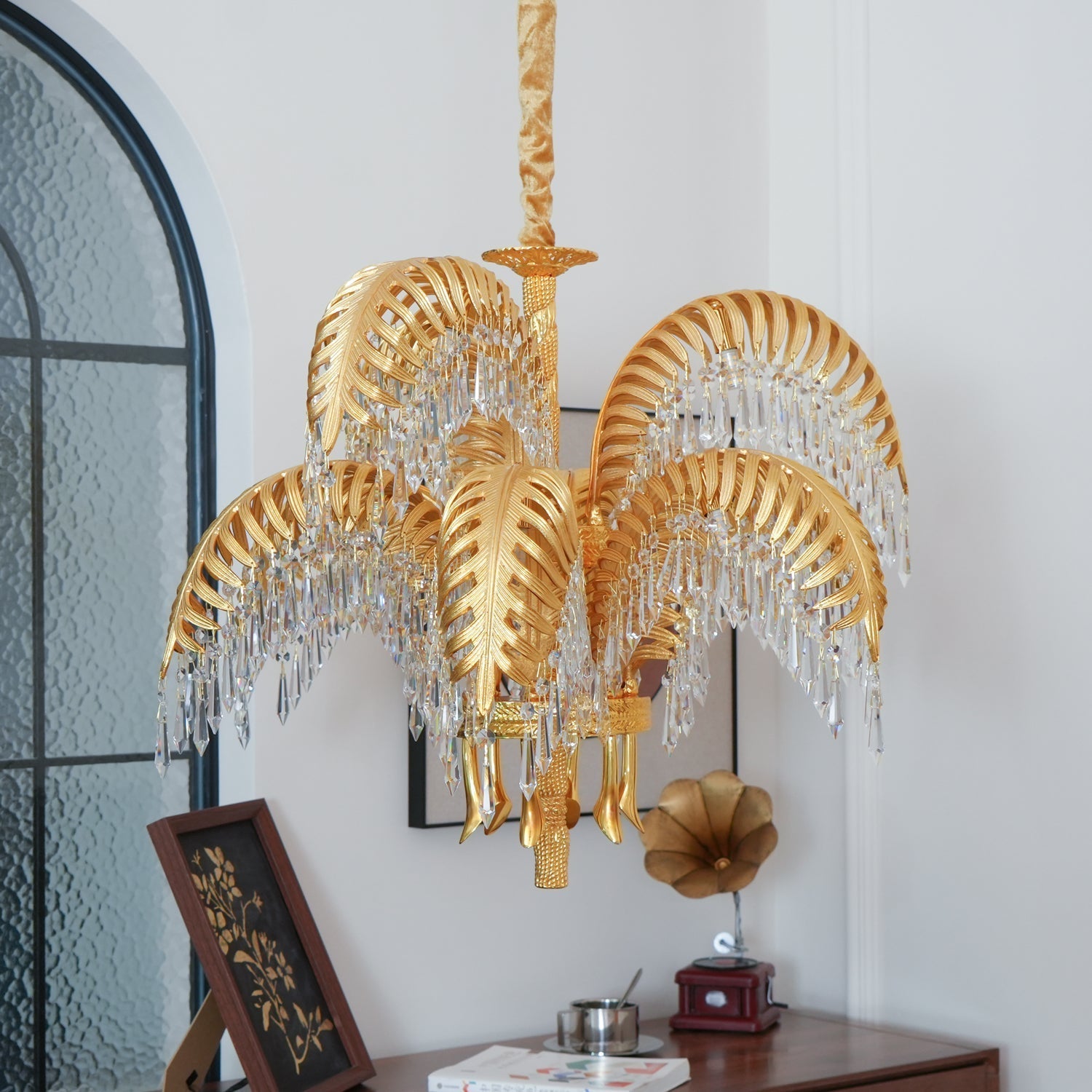 Odoraris Regal Brass Crystal Chandelier - Letslighting