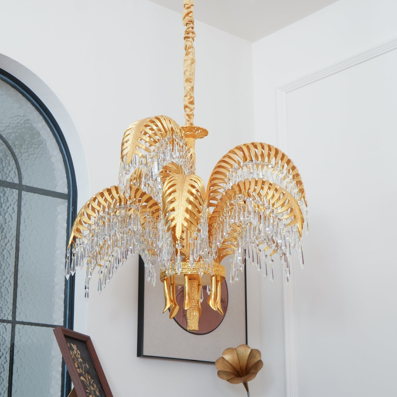 Odoraris Regal Brass Crystal Chandelier - Letslighting