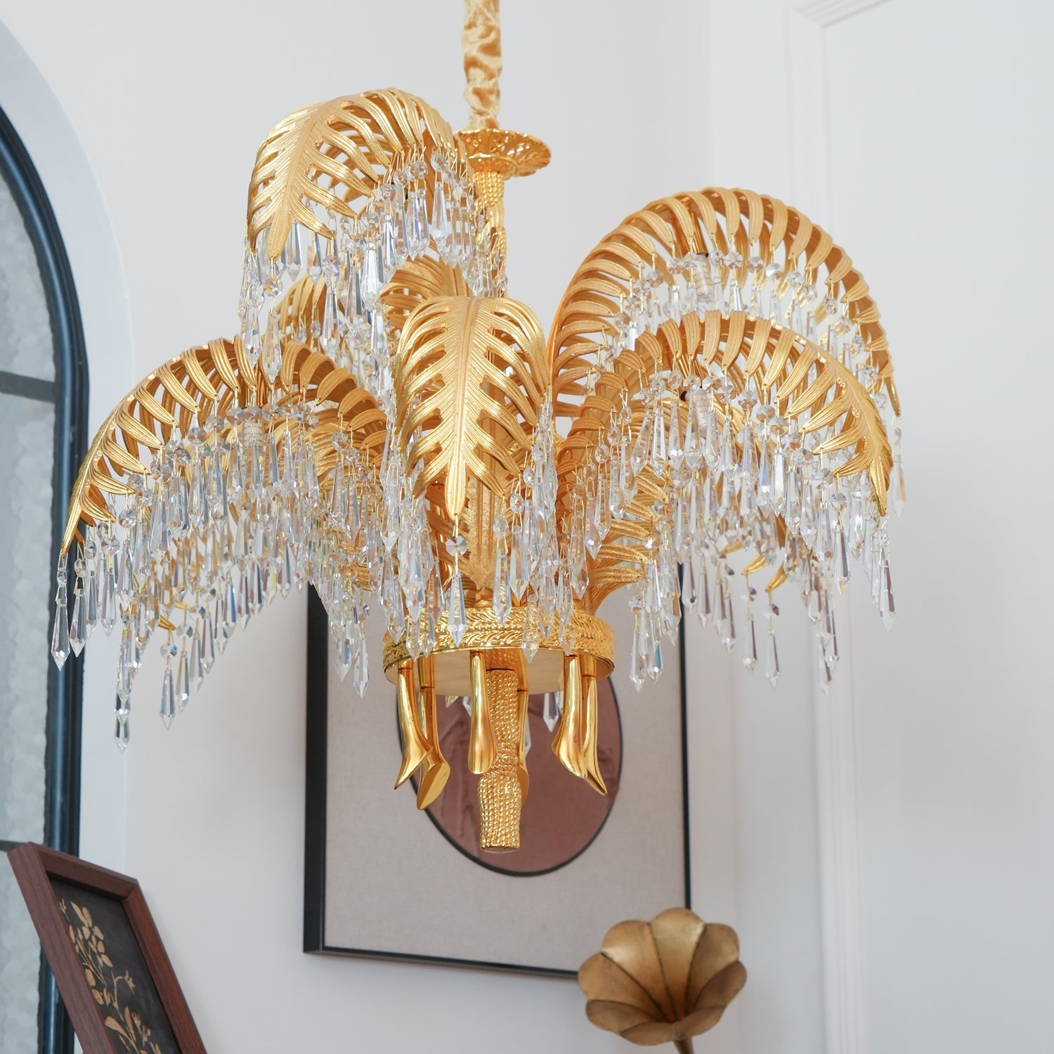 Odoraris Regal Brass Crystal Chandelier - Letslighting