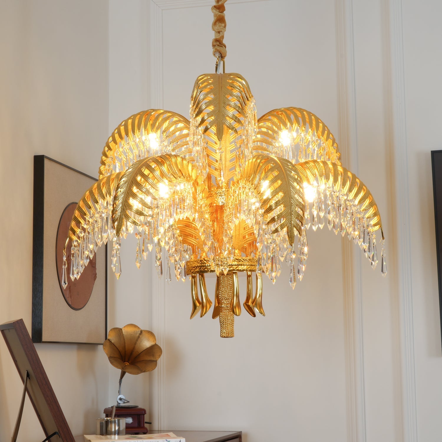 Odoraris Regal Brass Crystal Chandelier - Letslighting