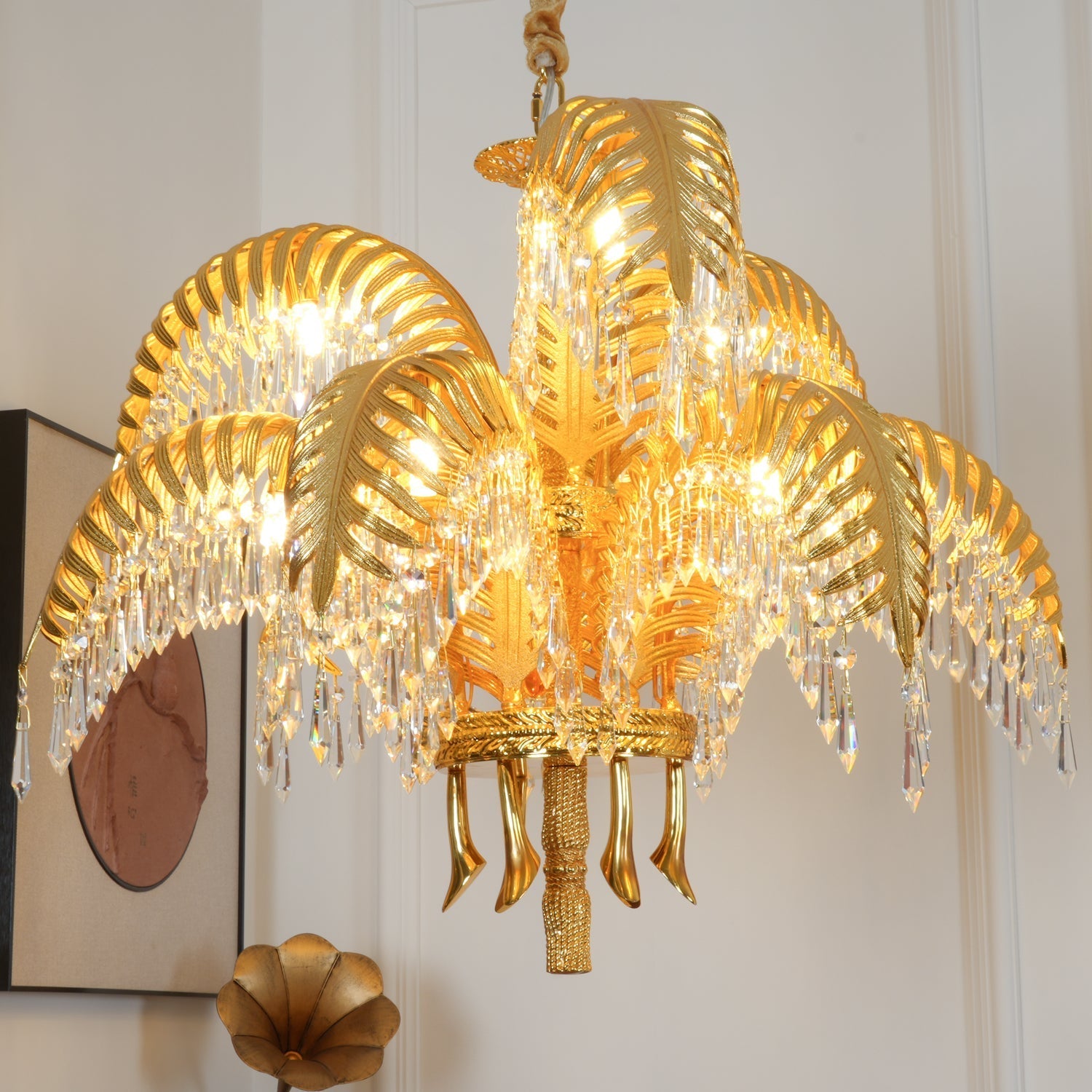 Odoraris Regal Brass Crystal Chandelier - Letslighting