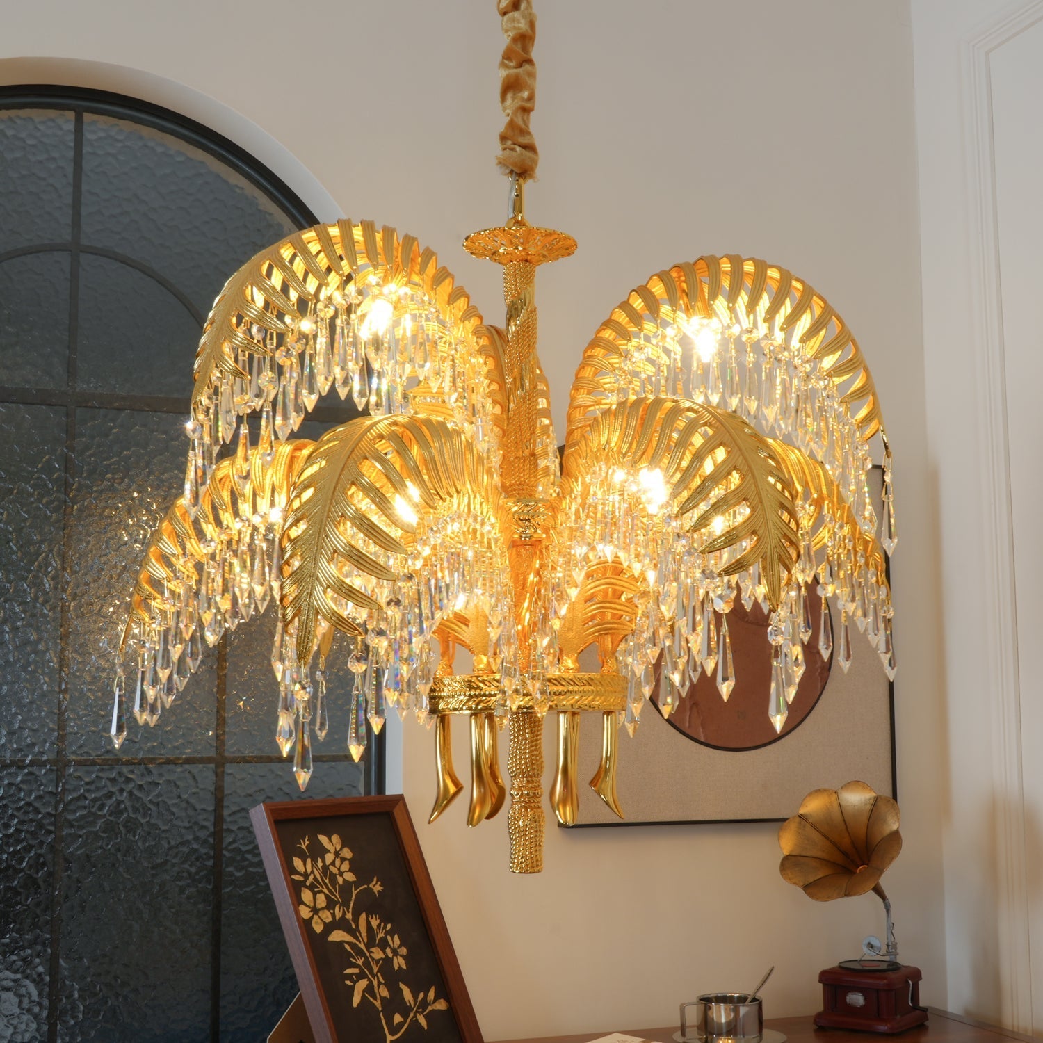 Odoraris Regal Brass Crystal Chandelier - Letslighting