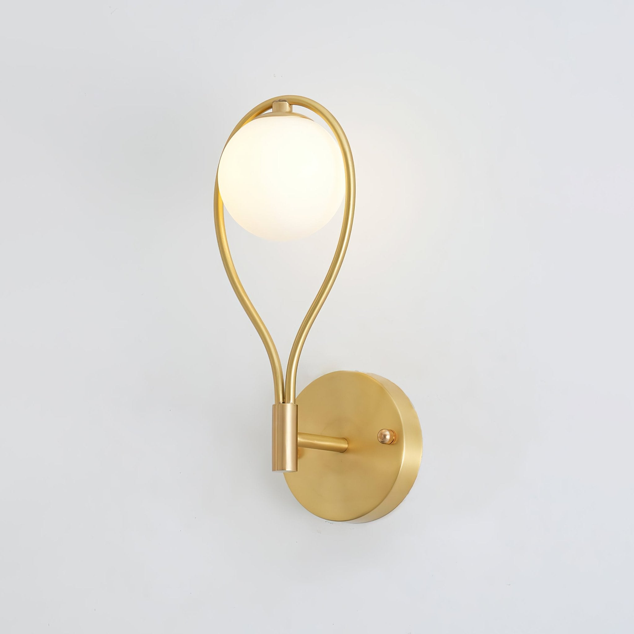Icarila Modern Minimalist Vanity Brass Glass Wall Lamp - Letslighting