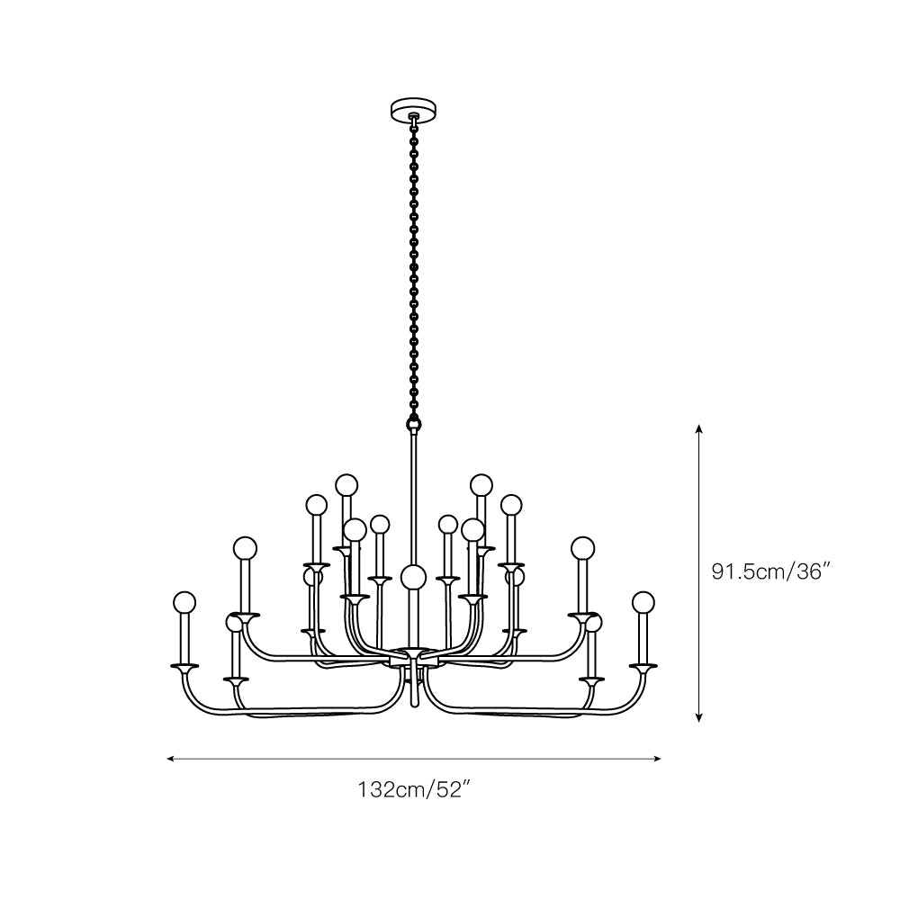 Orrinora Vintage Industrial Chandelier - Letslighting