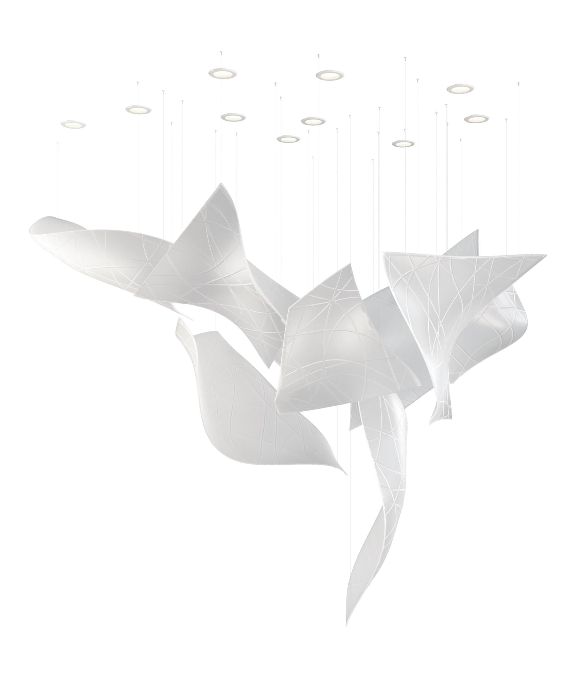 Alnoror Sculptural Gold Pendant Light - Letslighting