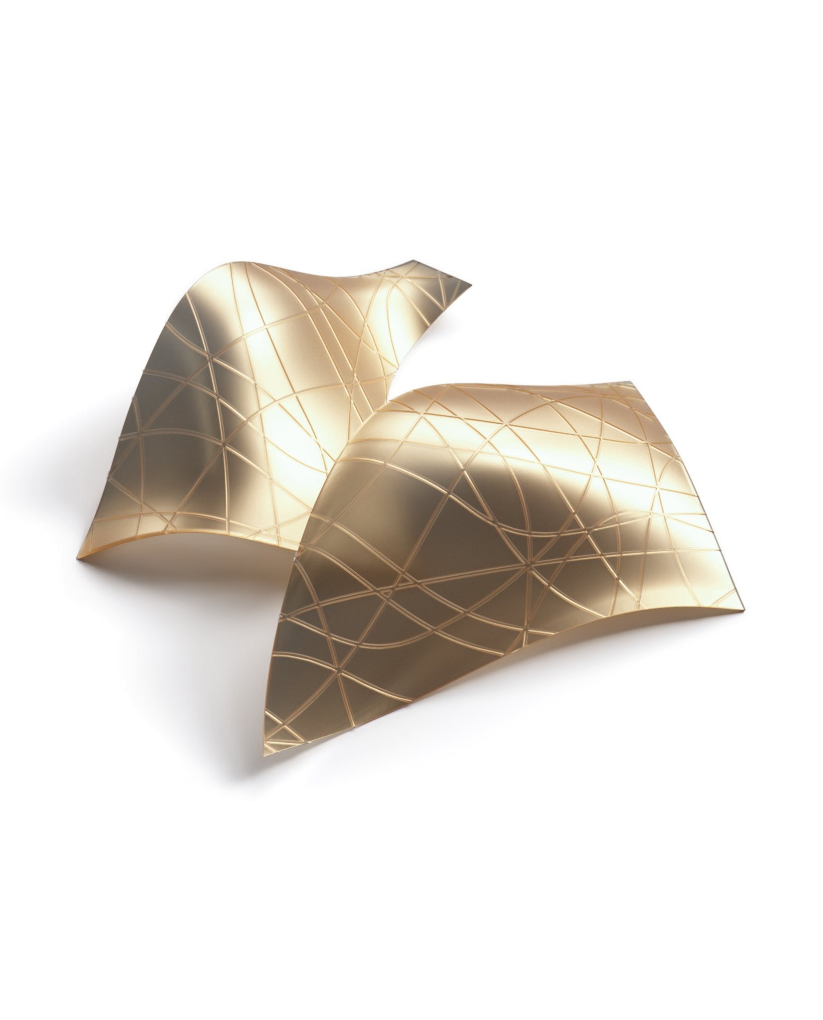 Alnoror Sculptural Gold Pendant Light - Letslighting