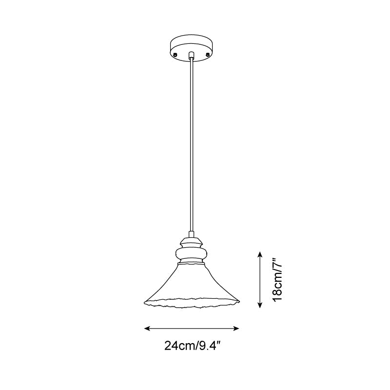 Brenna Pendant Lamp Textured Glass Accent - Letslighting