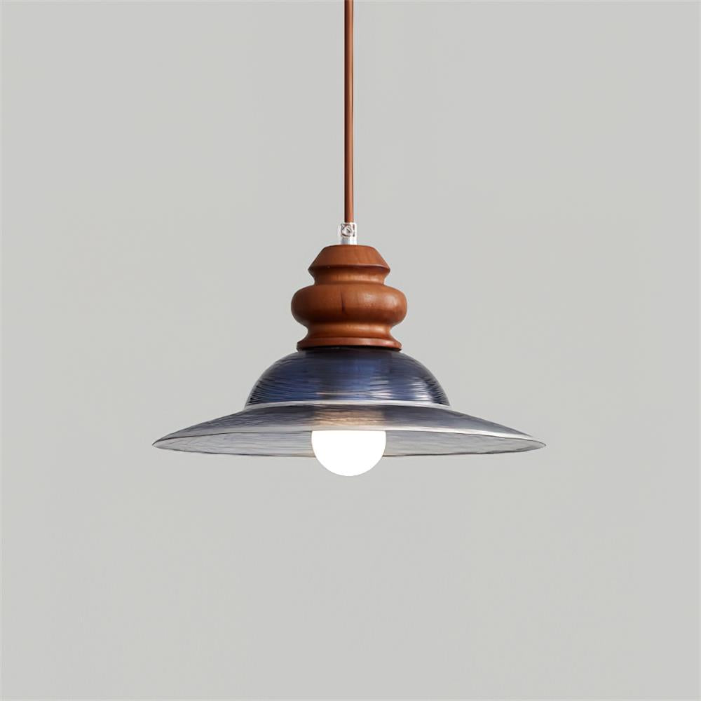 Brenna Pendant Lamp Textured Glass Accent - Letslighting