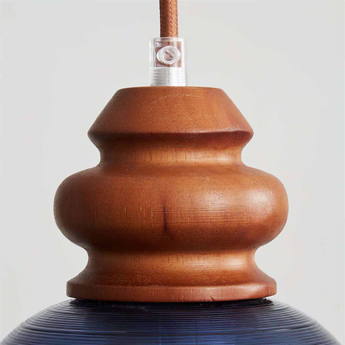 Brenna Pendant Lamp Textured Glass Accent - Letslighting
