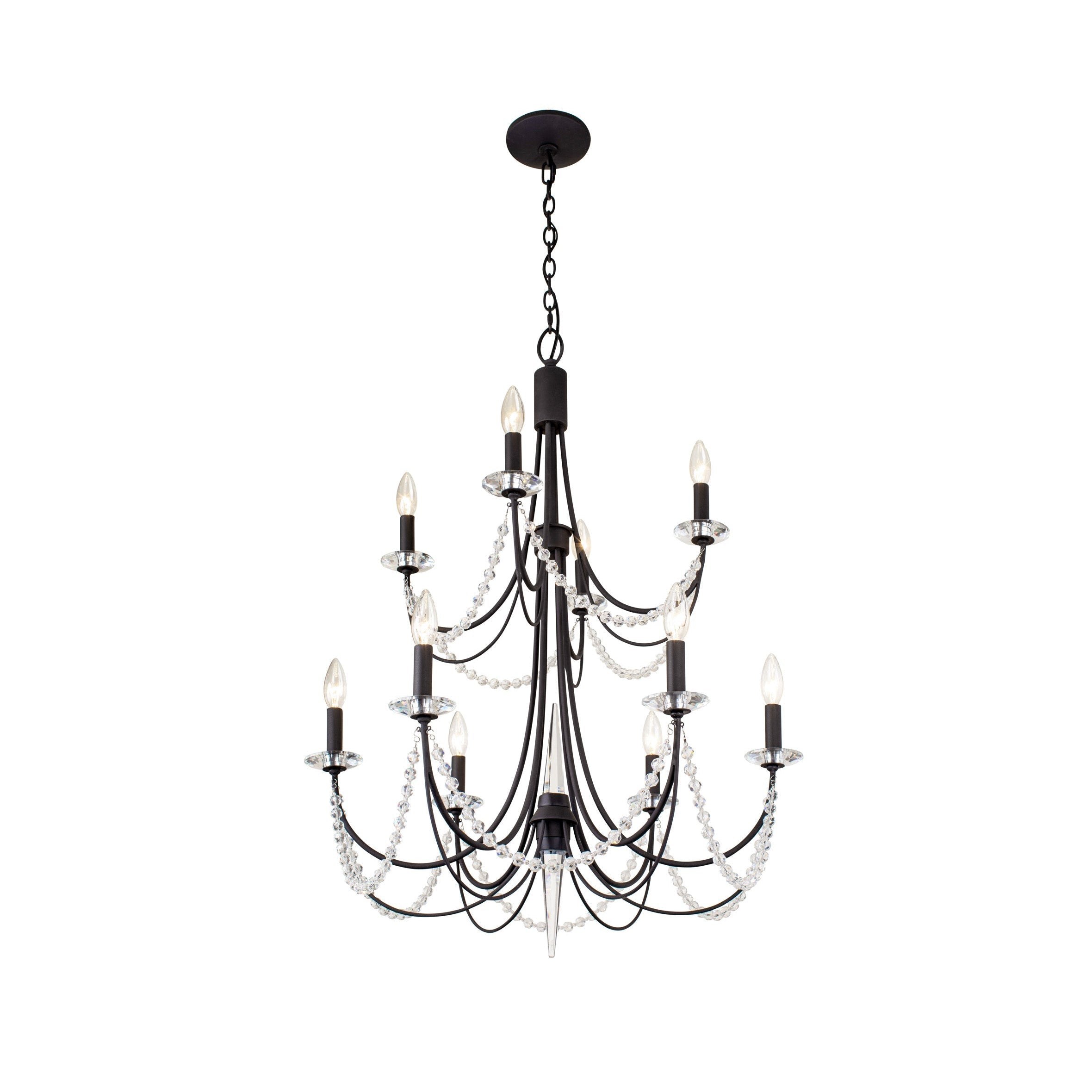 Purelux Postmodern Luxury Brass Crystal Chandelier - Letslighting