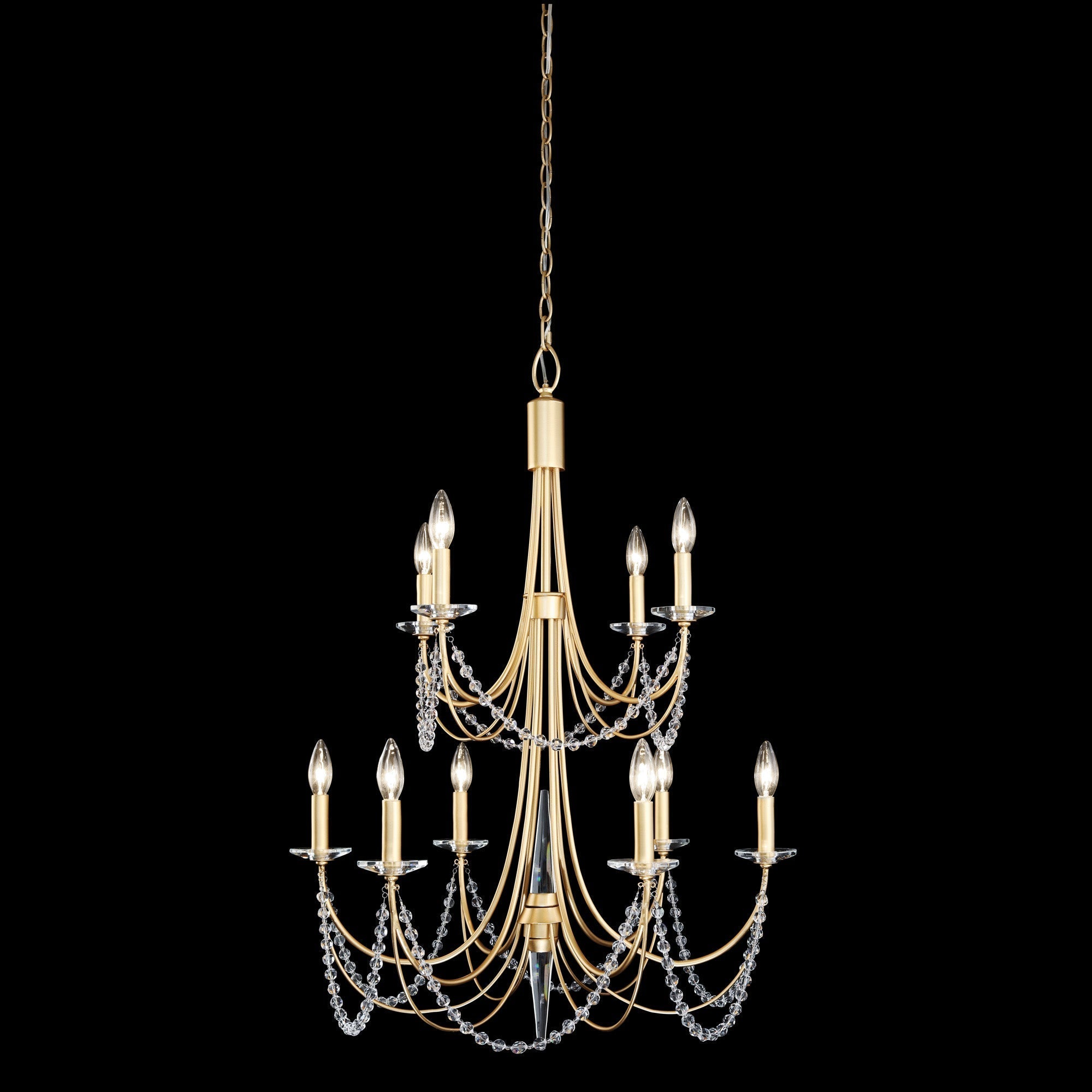 Purelux Postmodern Luxury Brass Crystal Chandelier - Letslighting