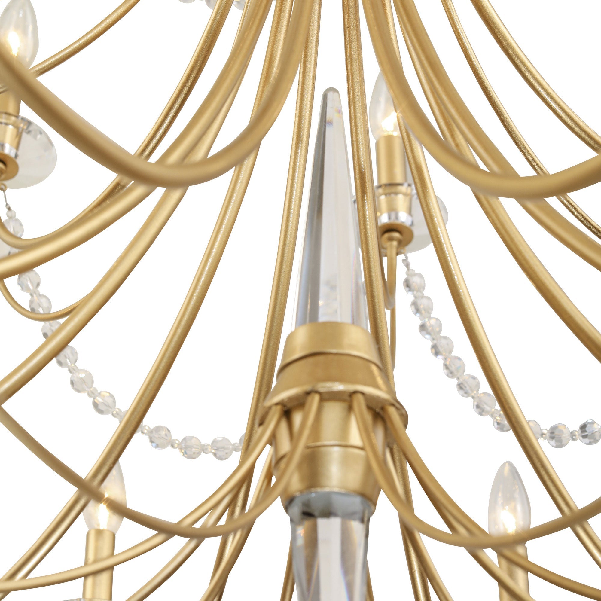 Purelux Postmodern Luxury Brass Crystal Chandelier - Letslighting