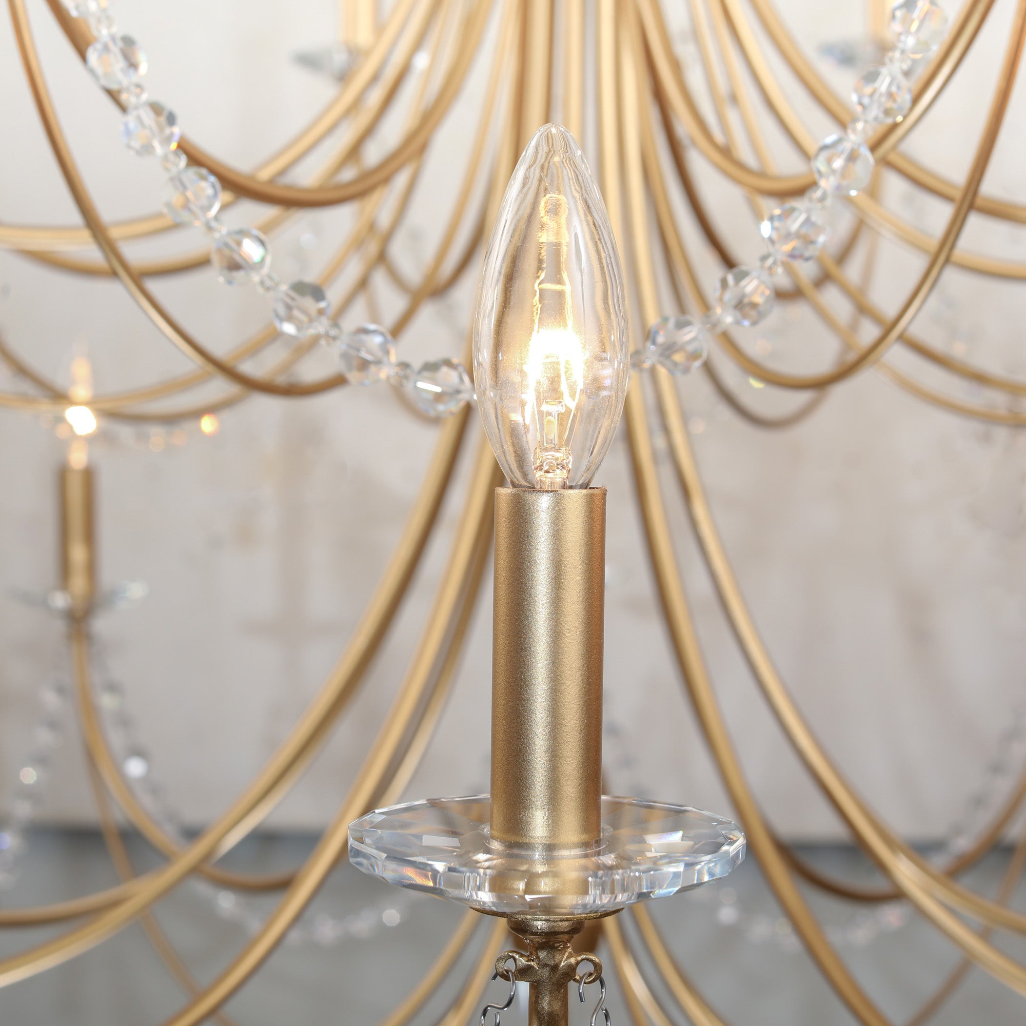 Purelux Postmodern Luxury Brass Crystal Chandelier - Letslighting