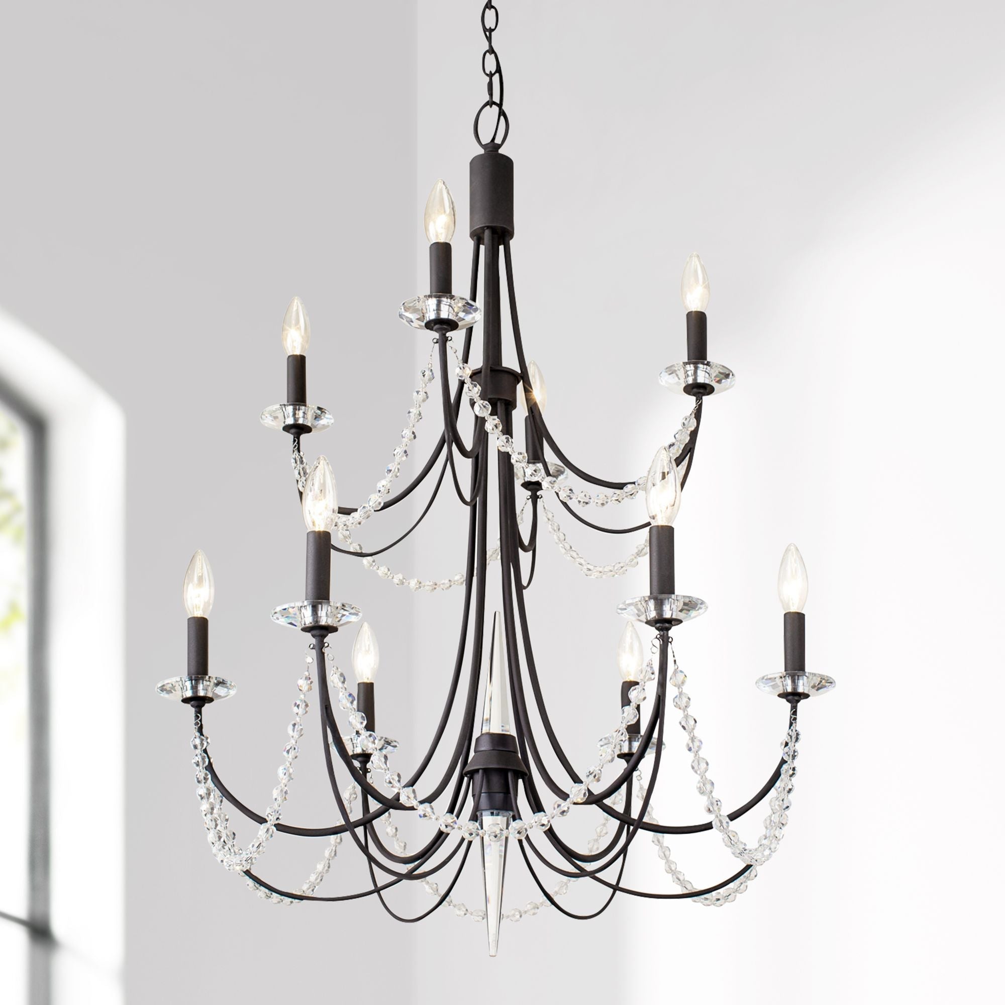 Purelux Postmodern Luxury Brass Crystal Chandelier - Letslighting