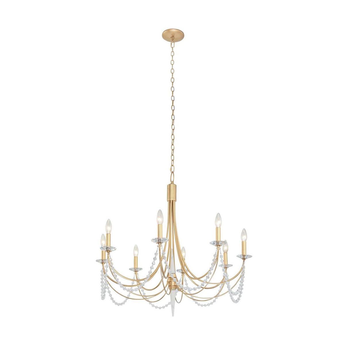 Purelux Postmodern Luxury Brass Crystal Chandelier - Letslighting
