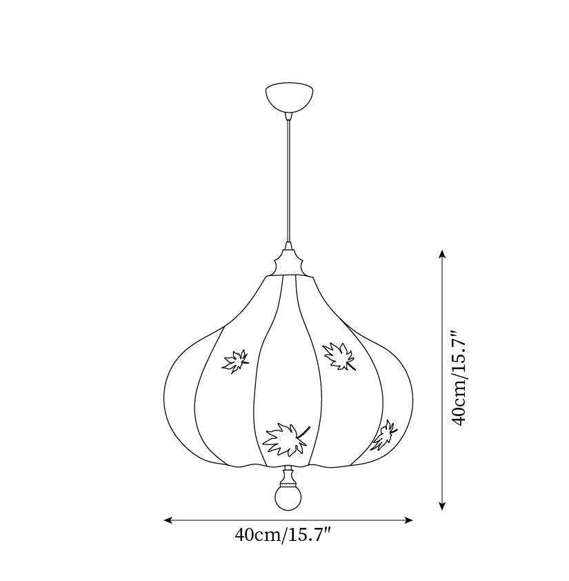 Brera Pendant Lamp Maple Leaf Organic Sculptural - Letslighting