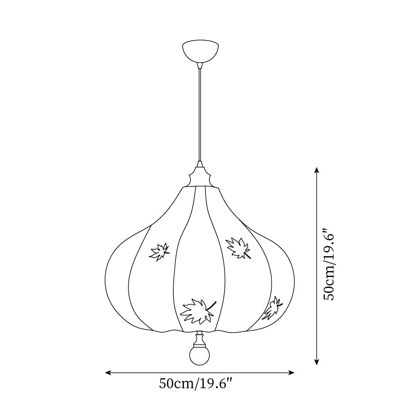 Brera Pendant Lamp Maple Leaf Organic Sculptural - Letslighting