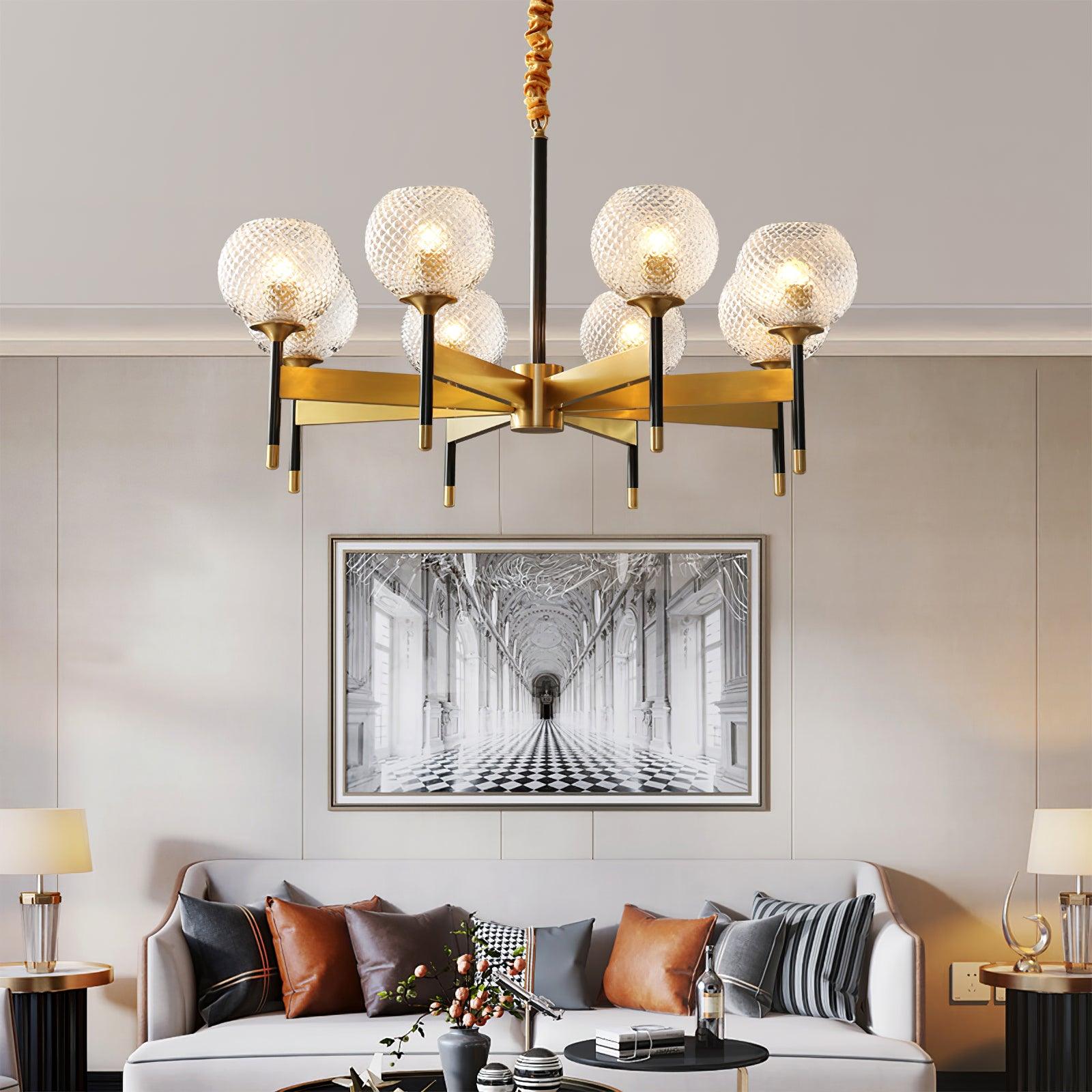 Glint Modern Brass Chandelier - Letslighting