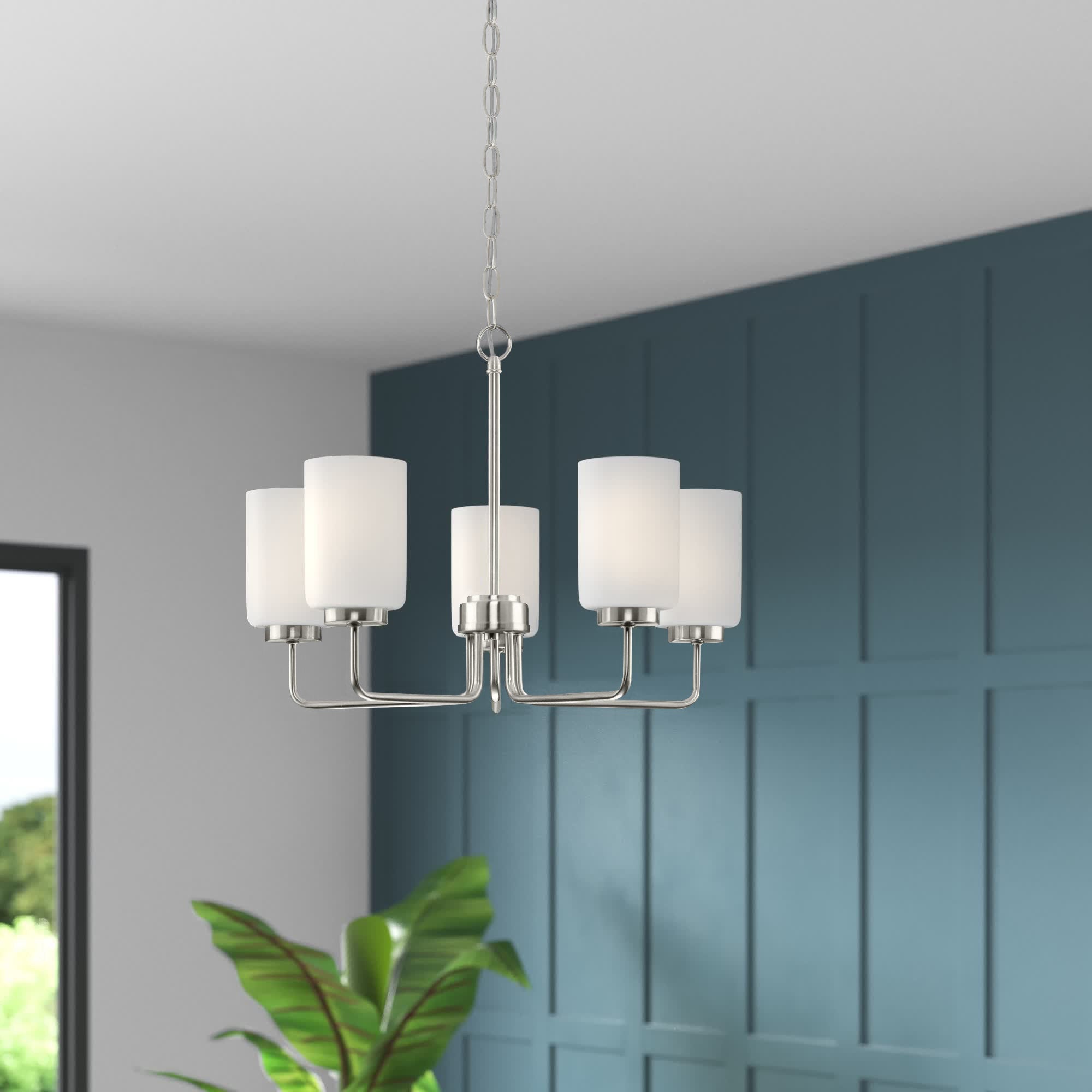Neva Modern Minimalist Black Glass Chandelier - Letslighting
