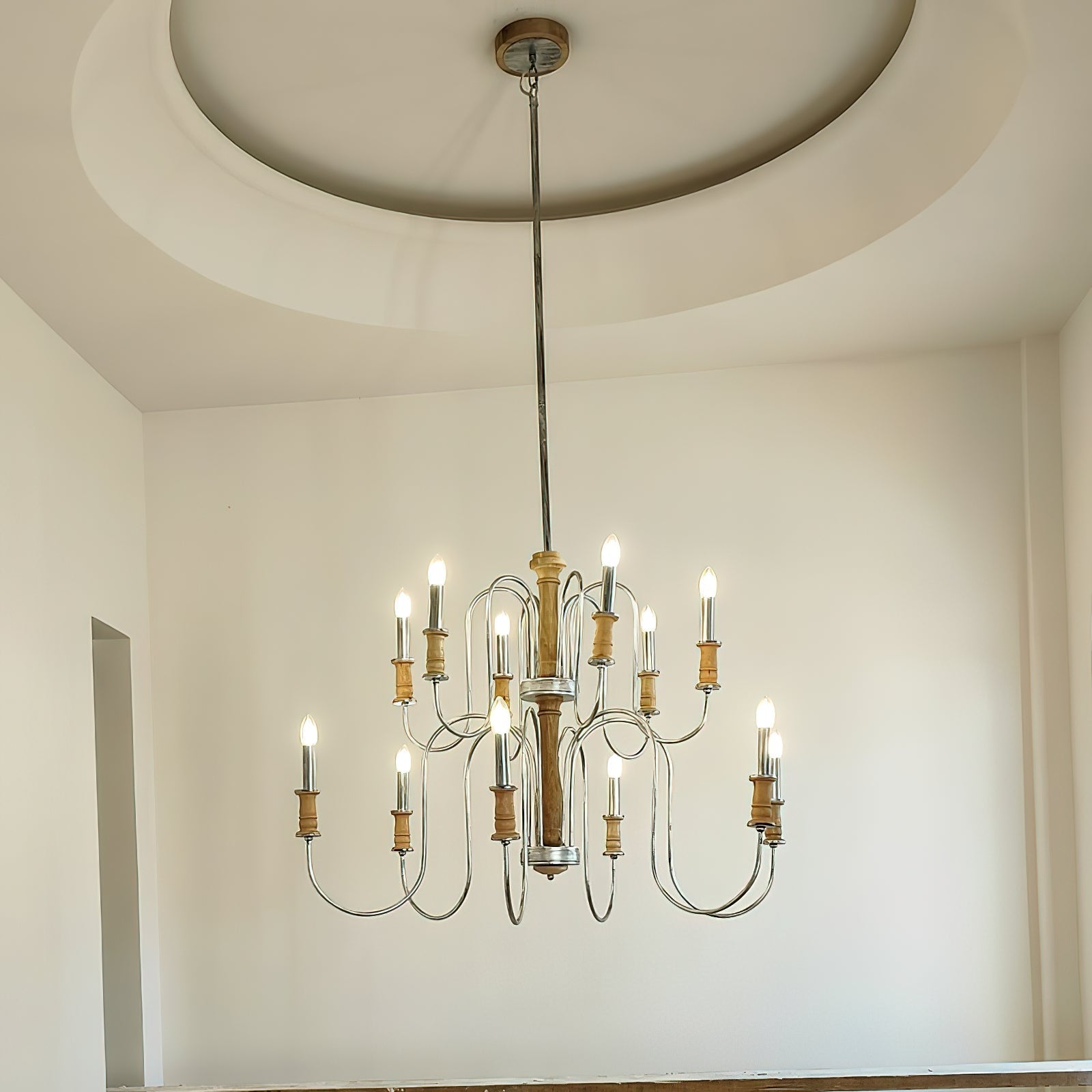 Volo Postmodern Luxury Wooden Chandelier - Letslighting