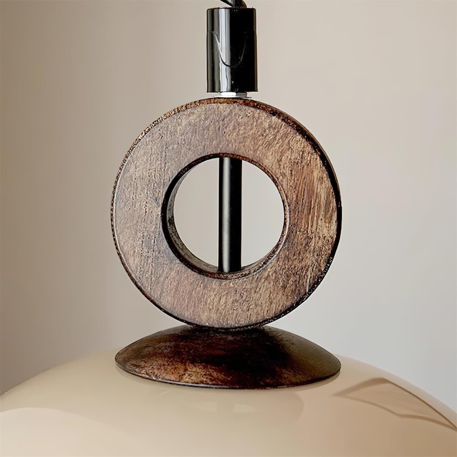 Briette Pendant Lamp Rounded Wood Vintage - Letslighting