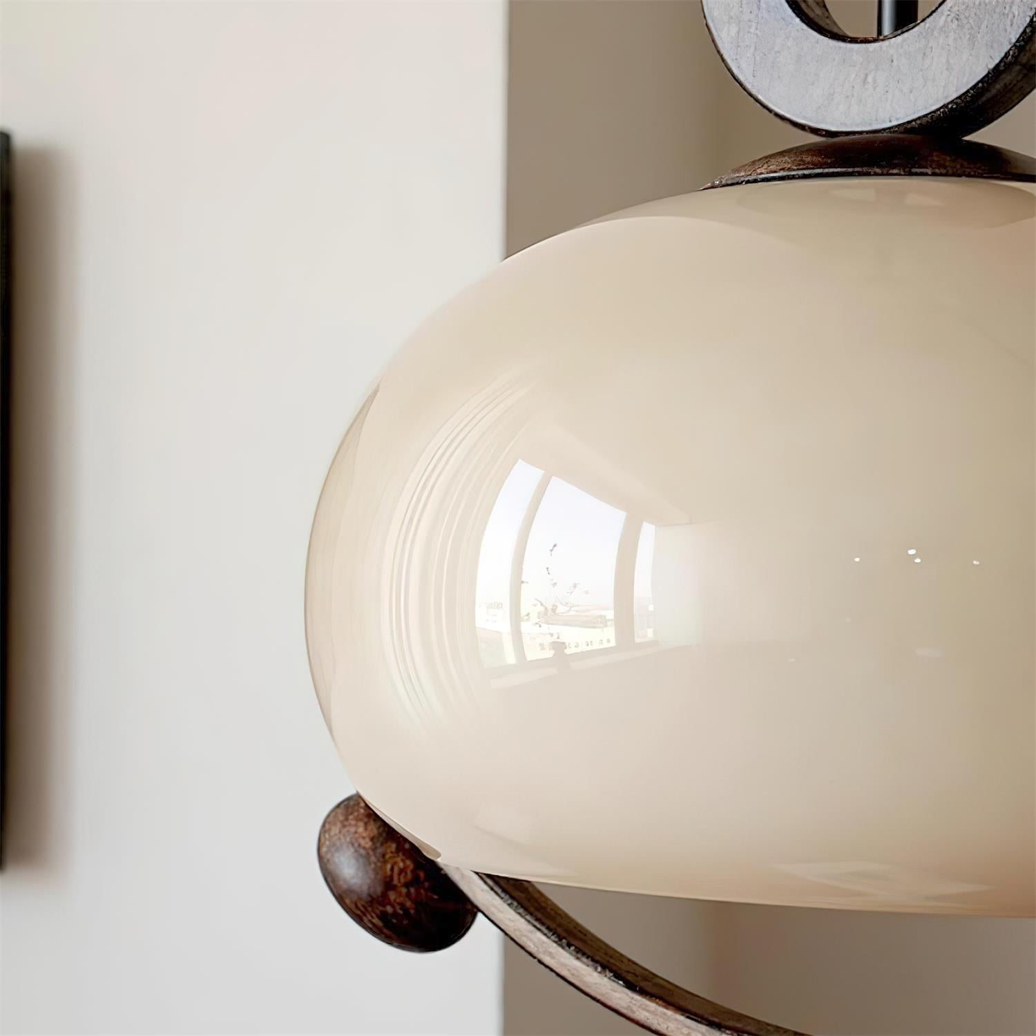Briette Pendant Lamp Rounded Wood Vintage - Letslighting