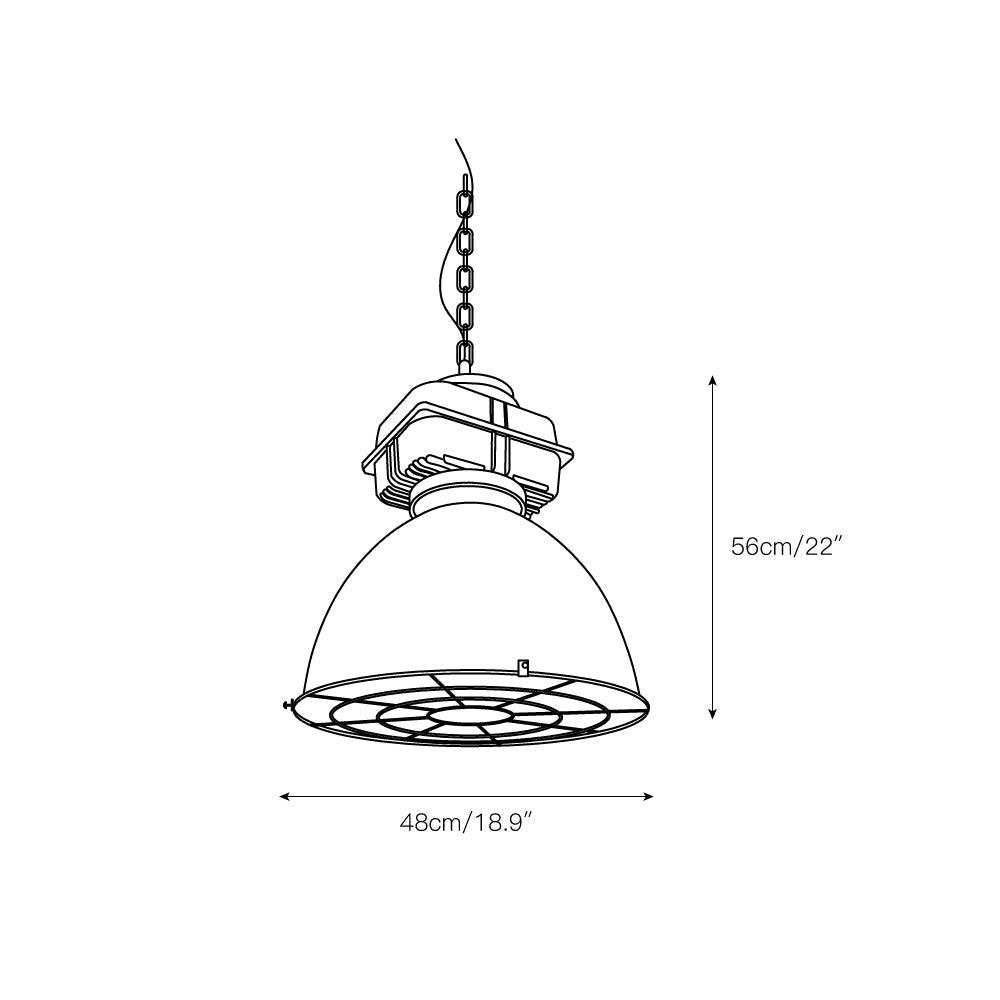 Astra Vintage Industrial Brilliant Pendant Light - Letslighting