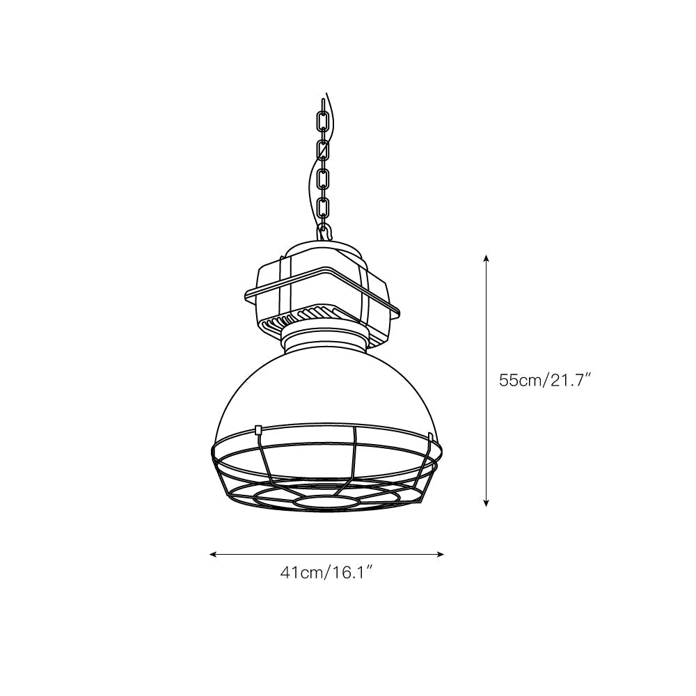 Astra Vintage Industrial Brilliant Pendant Light - Letslighting