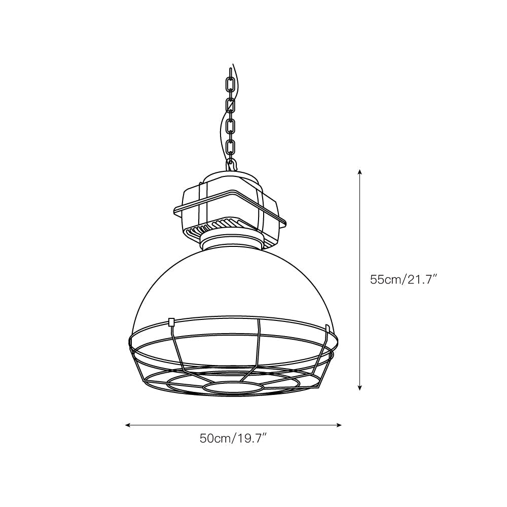 Astra Vintage Industrial Brilliant Pendant Light - Letslighting
