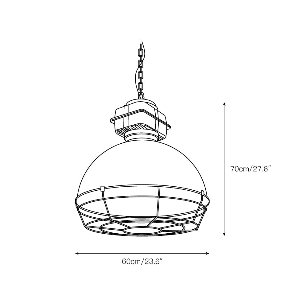Astra Vintage Industrial Brilliant Pendant Light - Letslighting