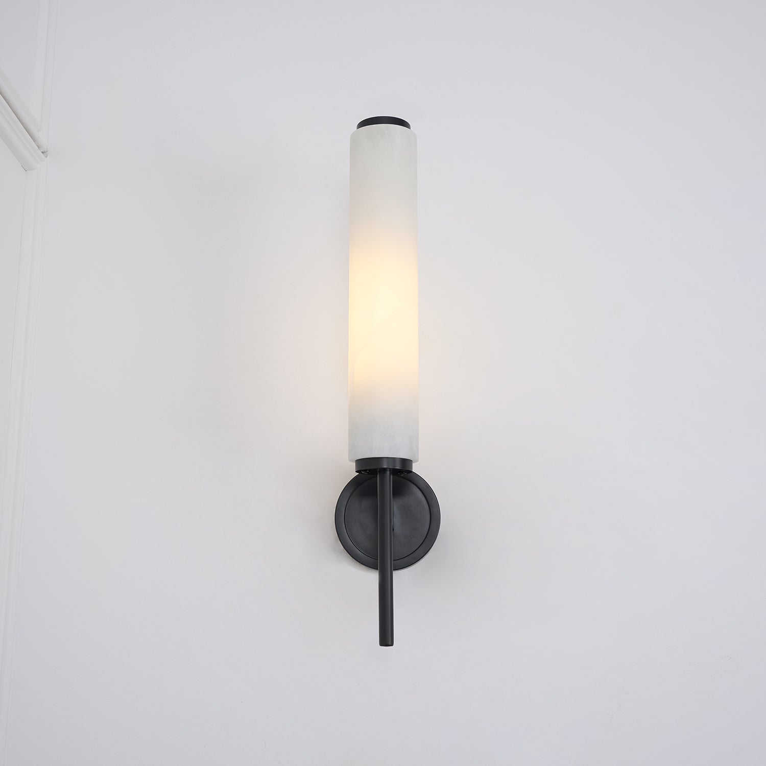 Kristy Art Deco Alabaster Wall Lamp