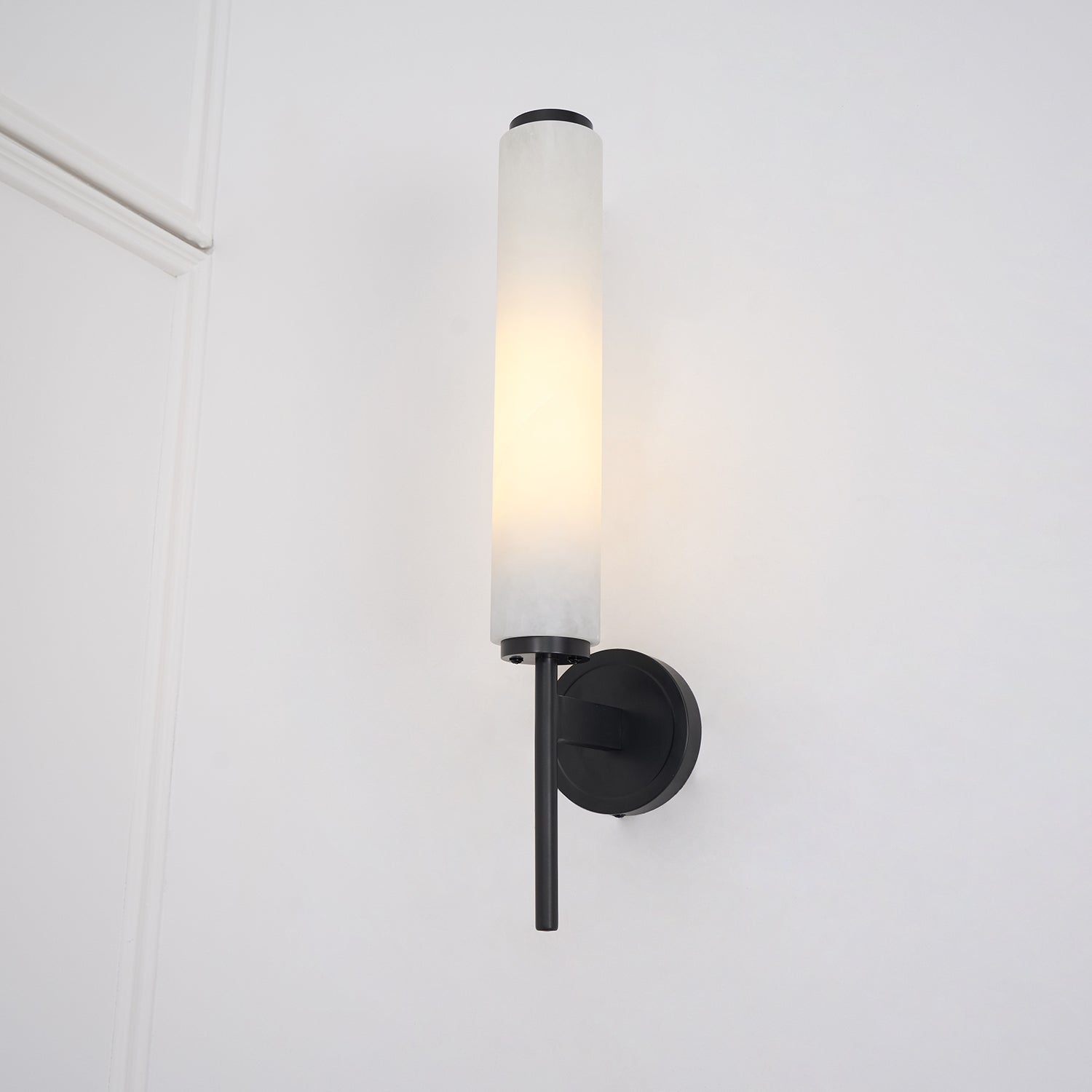 Kristy Art Deco Alabaster Wall Lamp
