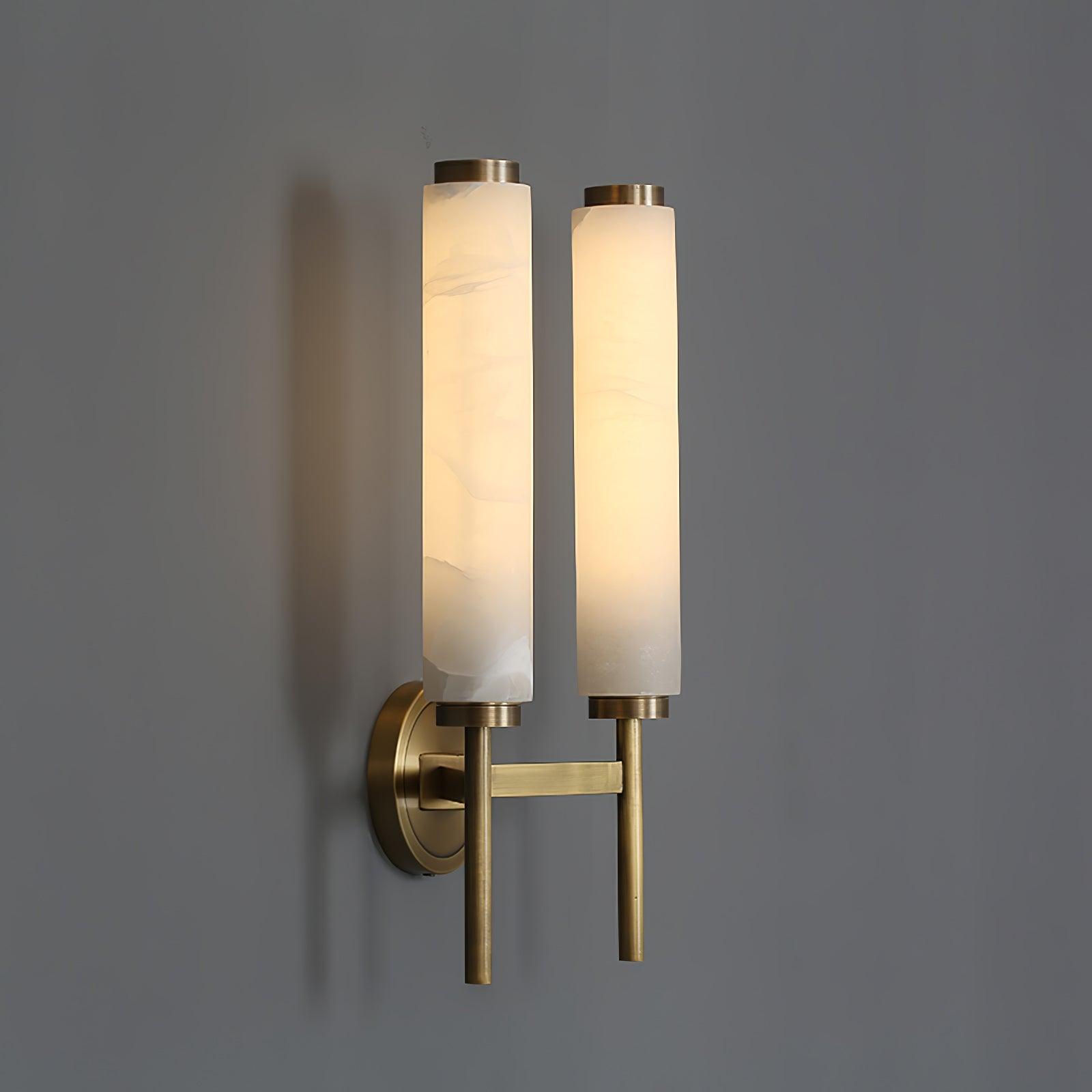 Kristy Art Deco Alabaster Wall Lamp