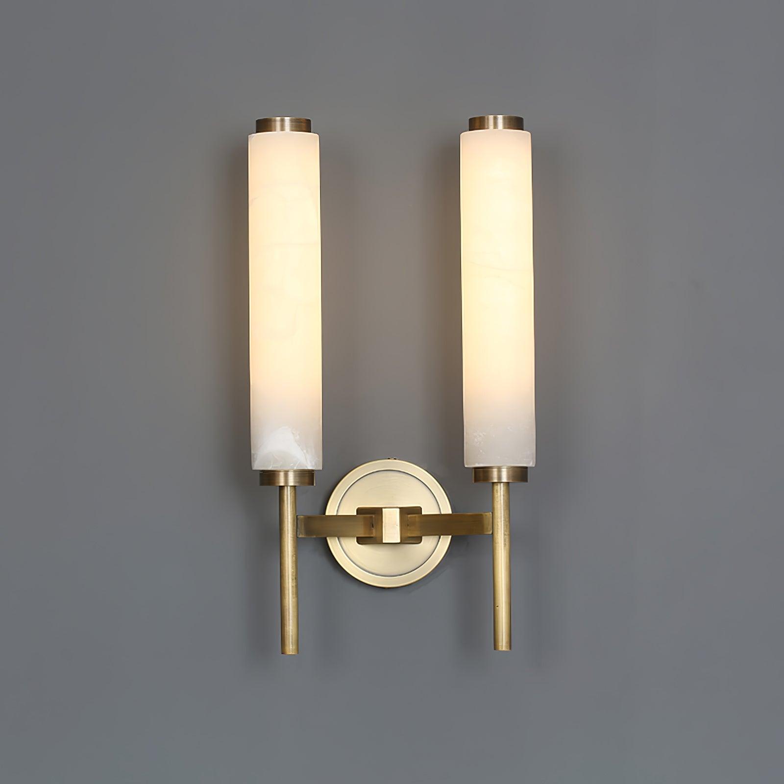 Kristy Art Deco Alabaster Wall Lamp