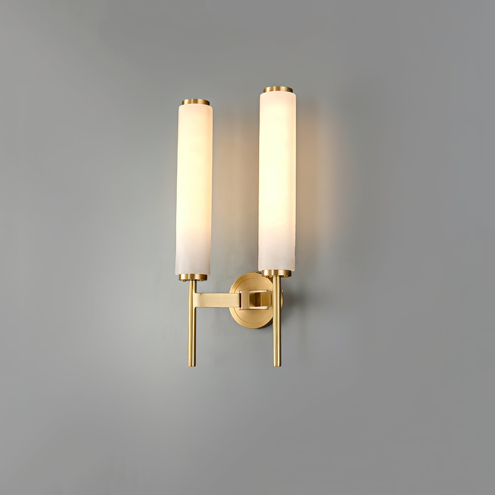 Kristy Art Deco Alabaster Wall Lamp
