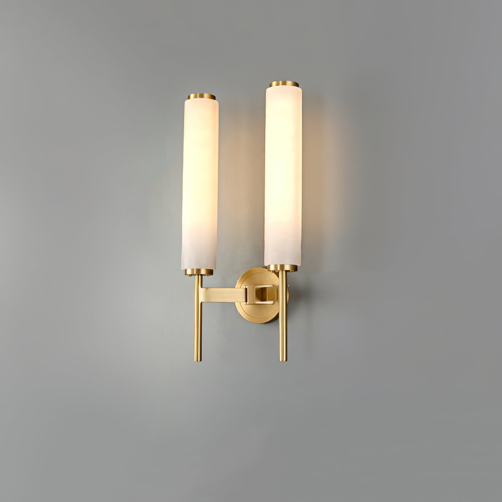 Kristy Art Deco Alabaster Wall Lamp