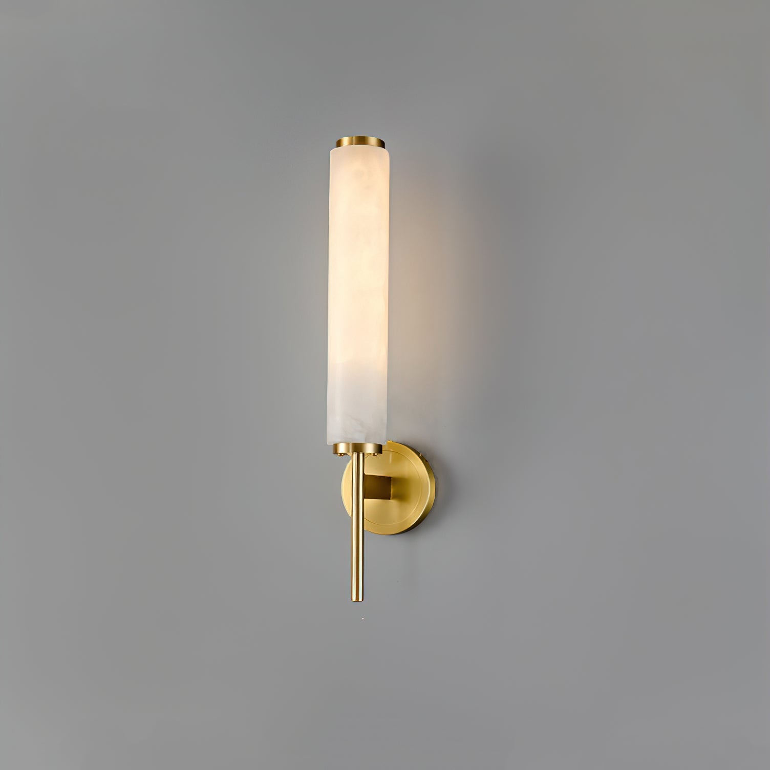 Kristy Art Deco Alabaster Wall Lamp