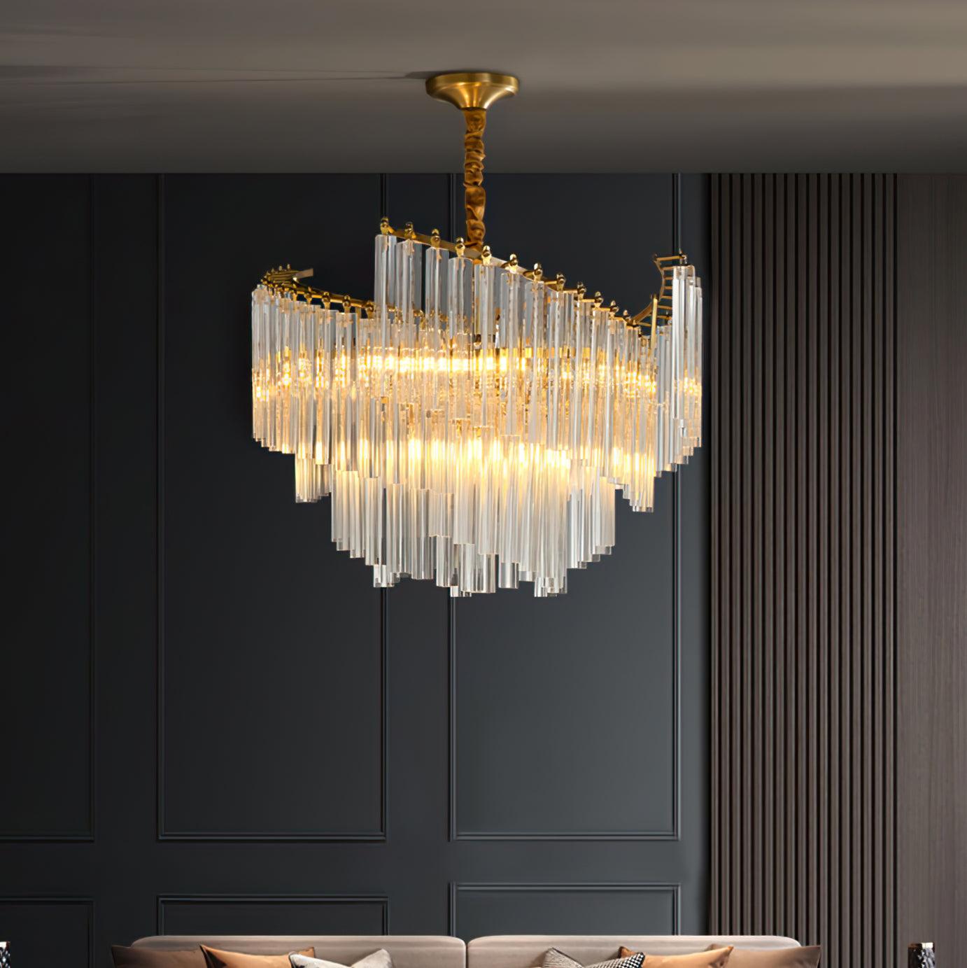 Ilsoris Postmodern Luxury Brinicle Crystal Chandelier - Letslighting