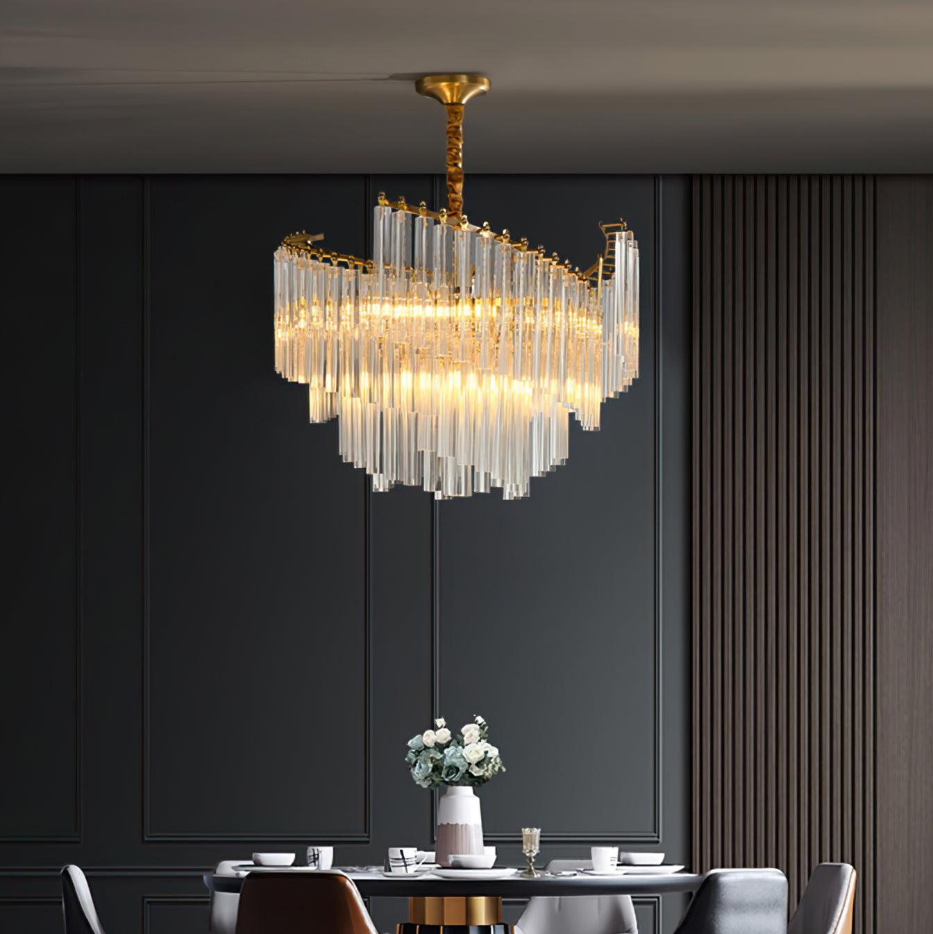 Ilsoris Postmodern Luxury Brinicle Crystal Chandelier - Letslighting