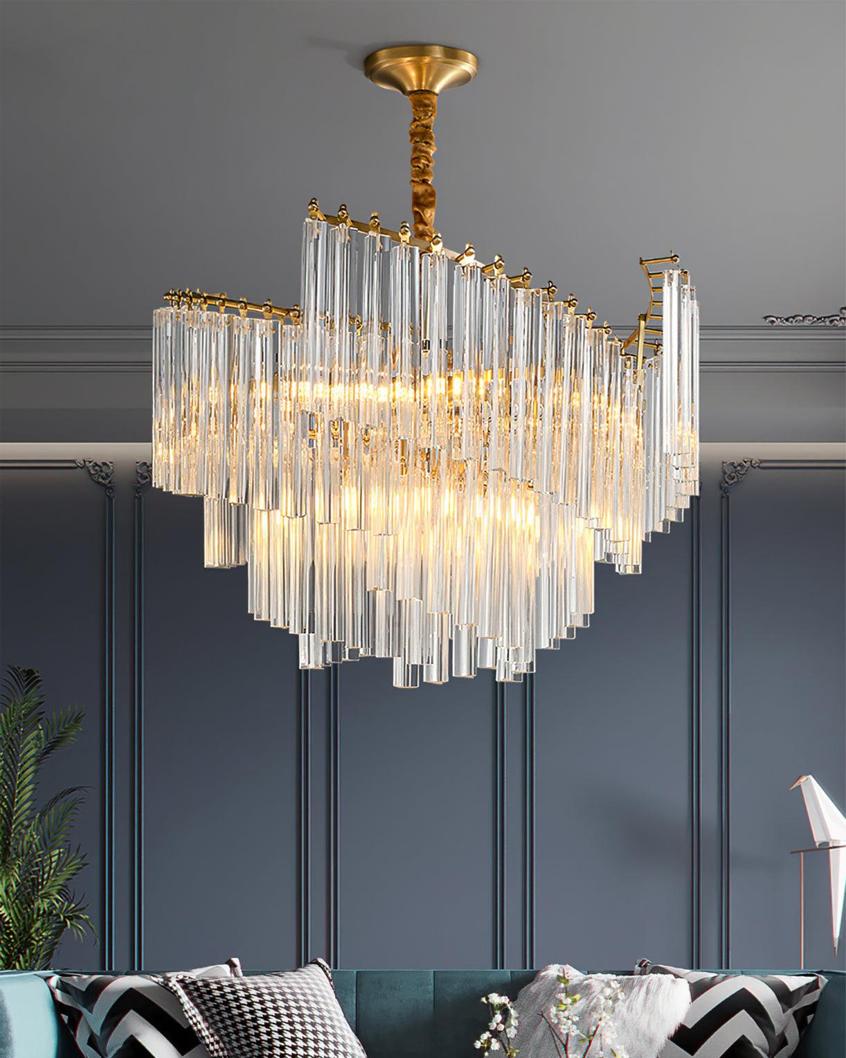 Ilsoris Postmodern Luxury Brinicle Crystal Chandelier - Letslighting