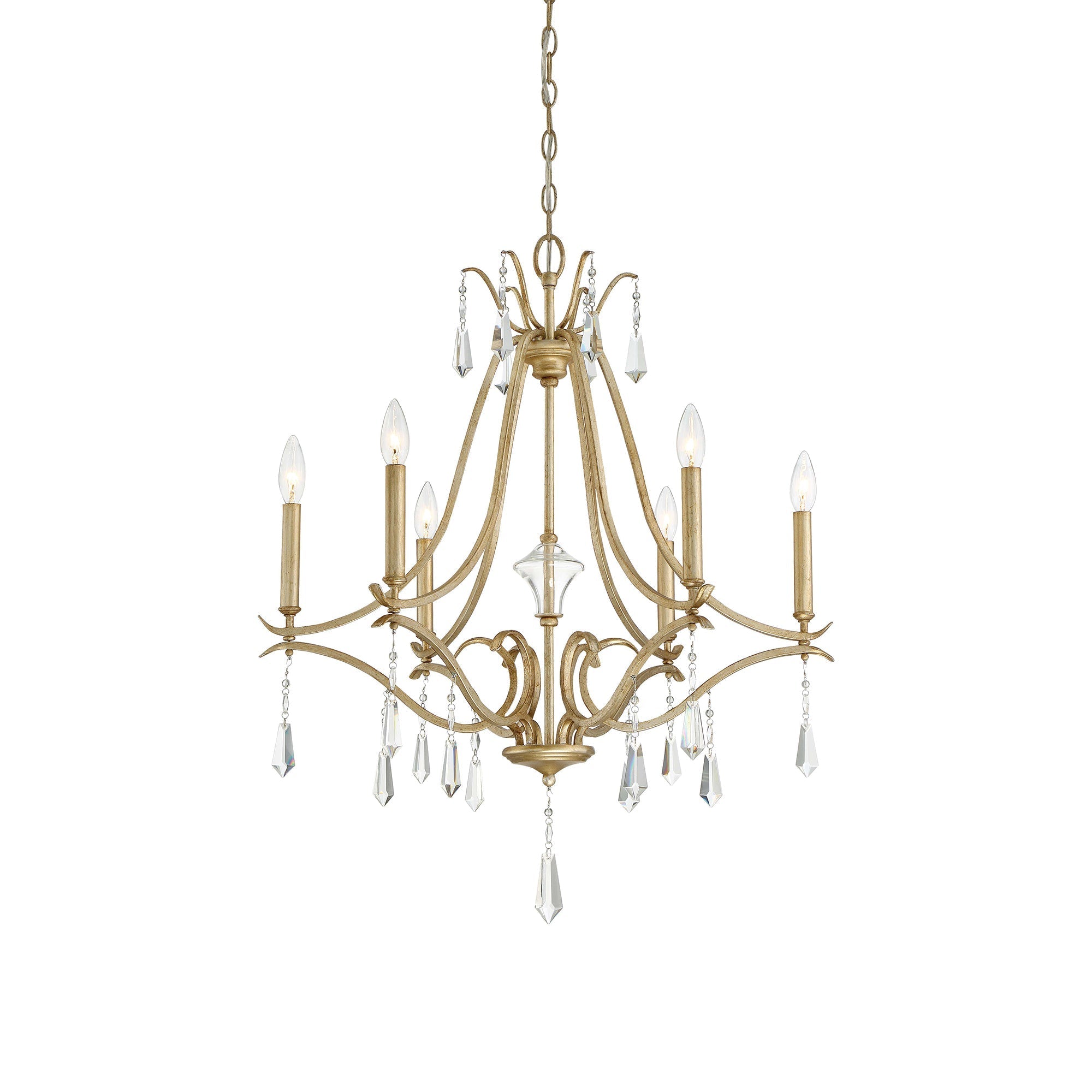 Lyra Postmodern Luxury Copper Crystal Chandelier - Letslighting