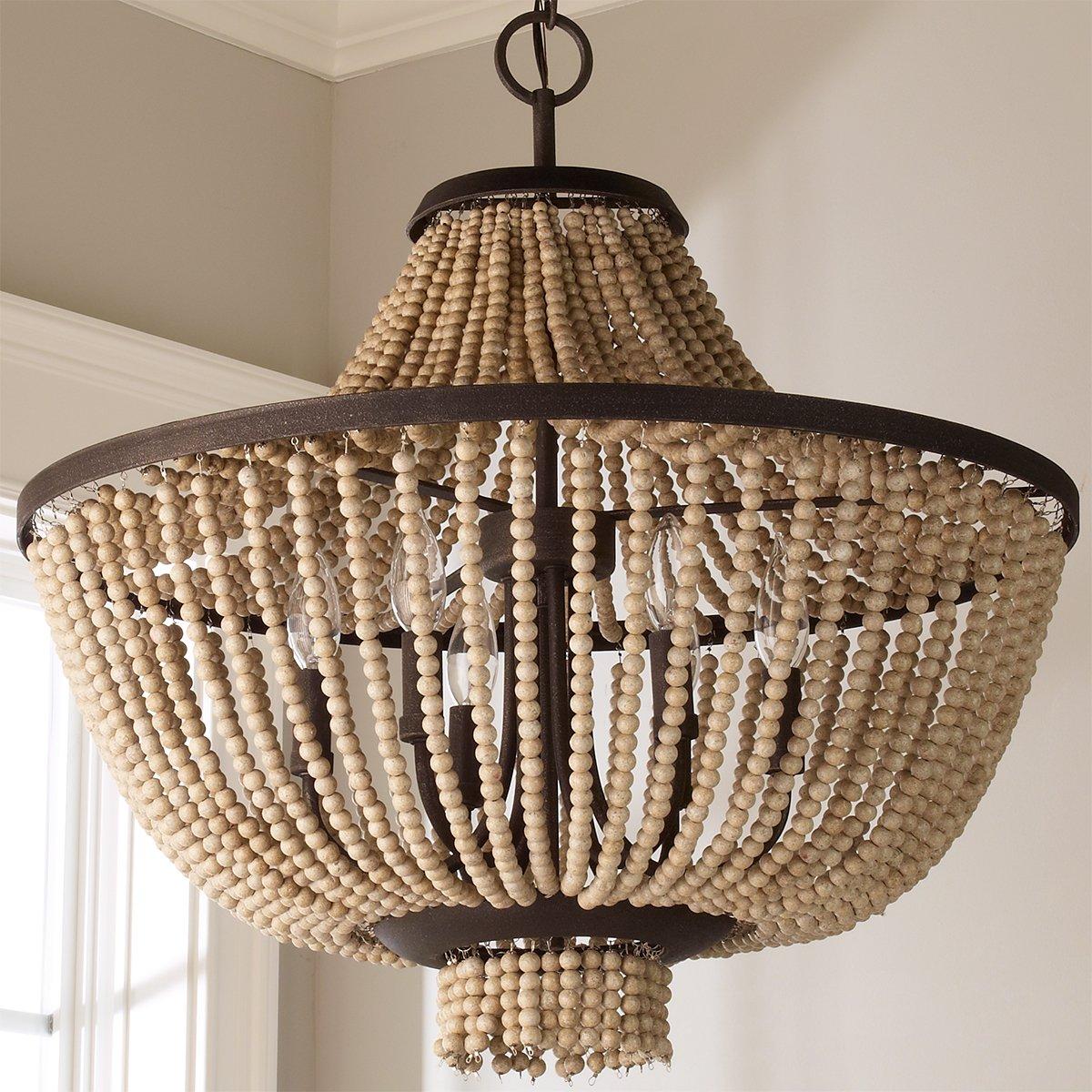 Vela Premium Elegance Wooden Chandelier - Letslighting