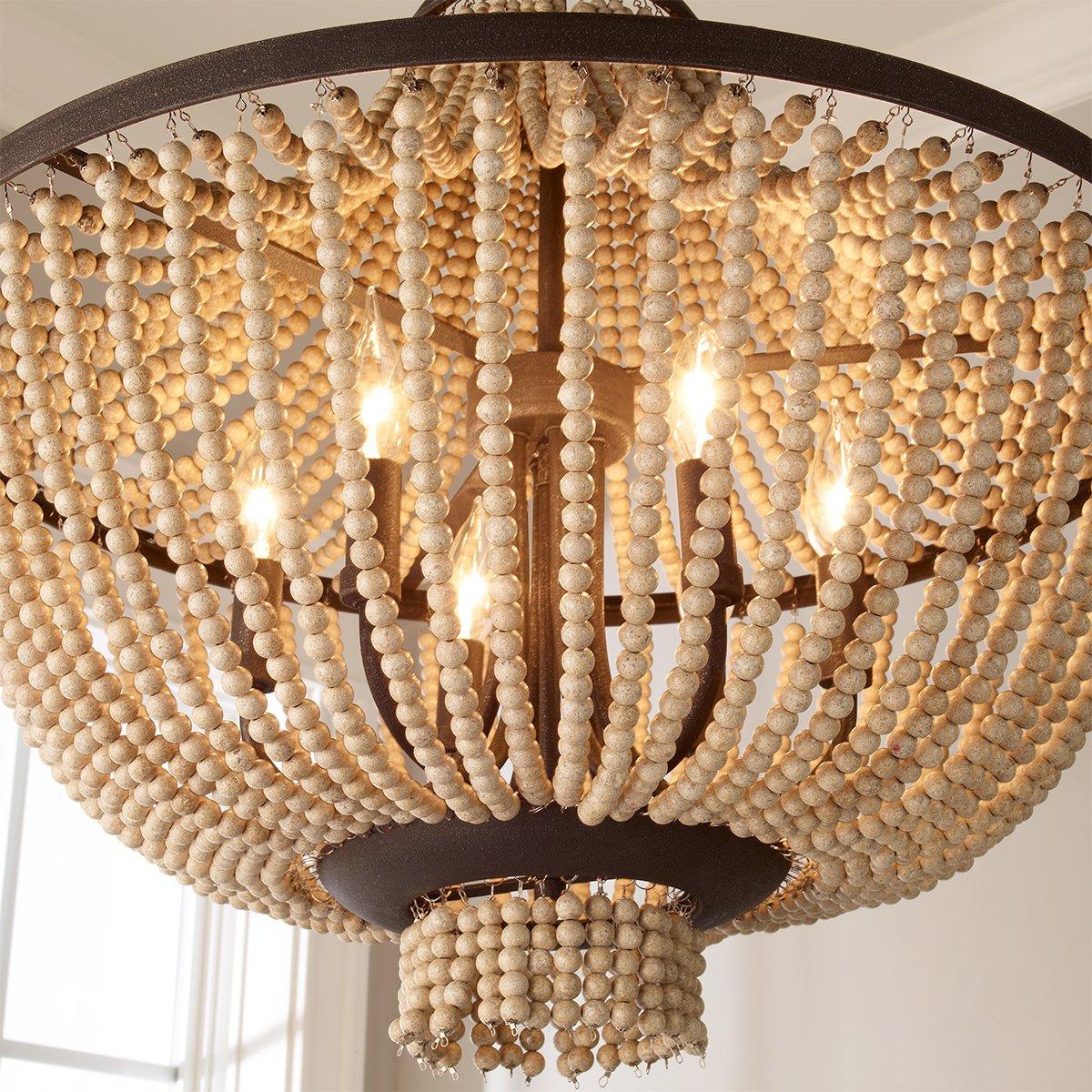 Vela Premium Elegance Wooden Chandelier - Letslighting