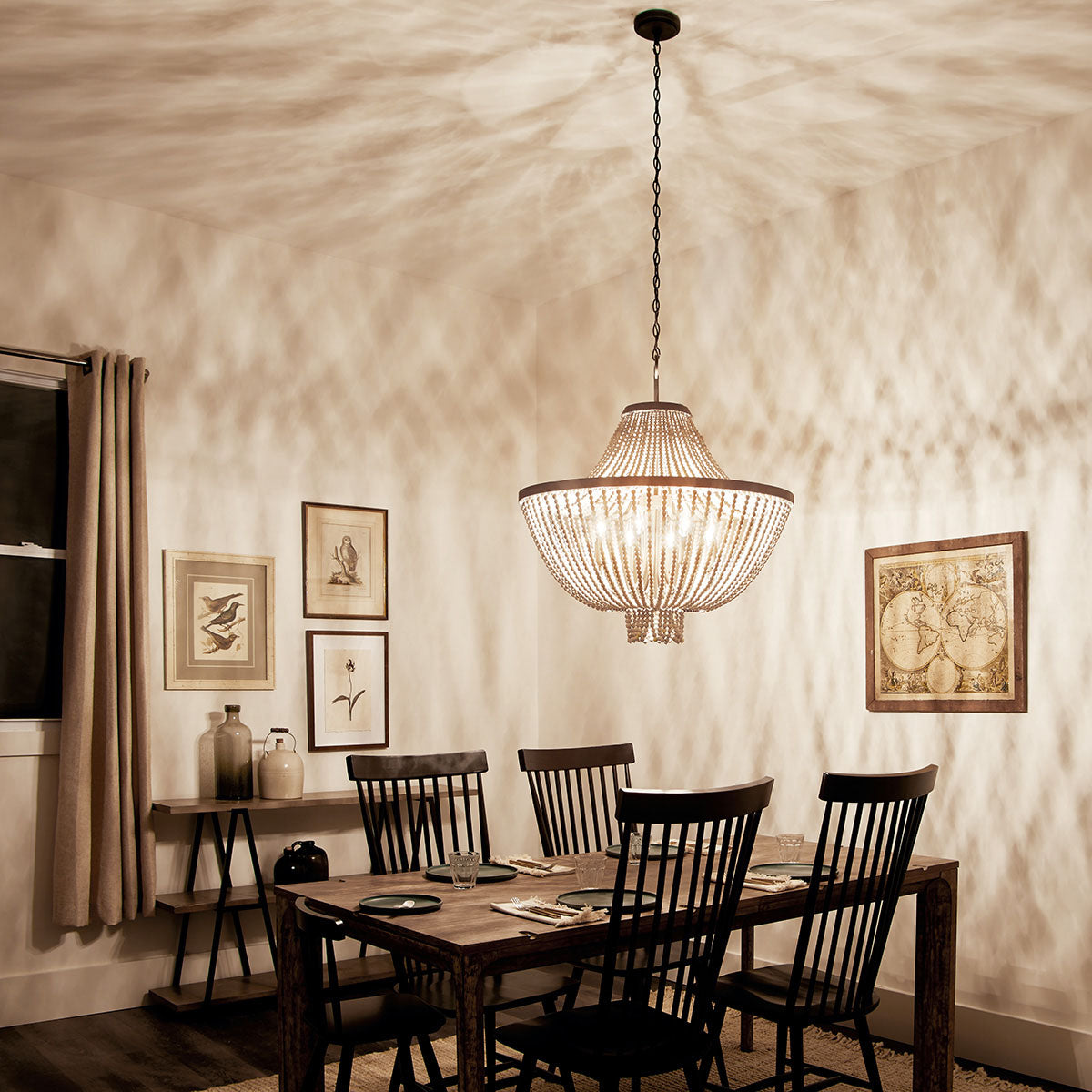 Vela Premium Elegance Wooden Chandelier - Letslighting