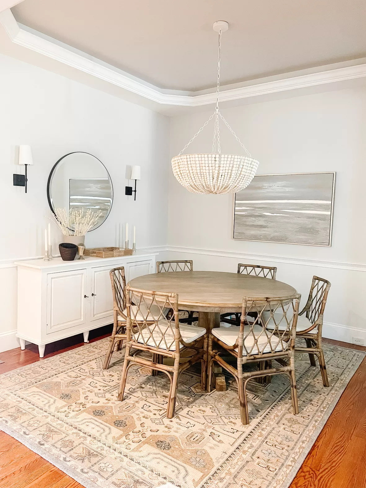 Colora Postmodern Luxury Beaded Wood Chandelier - Letslighting