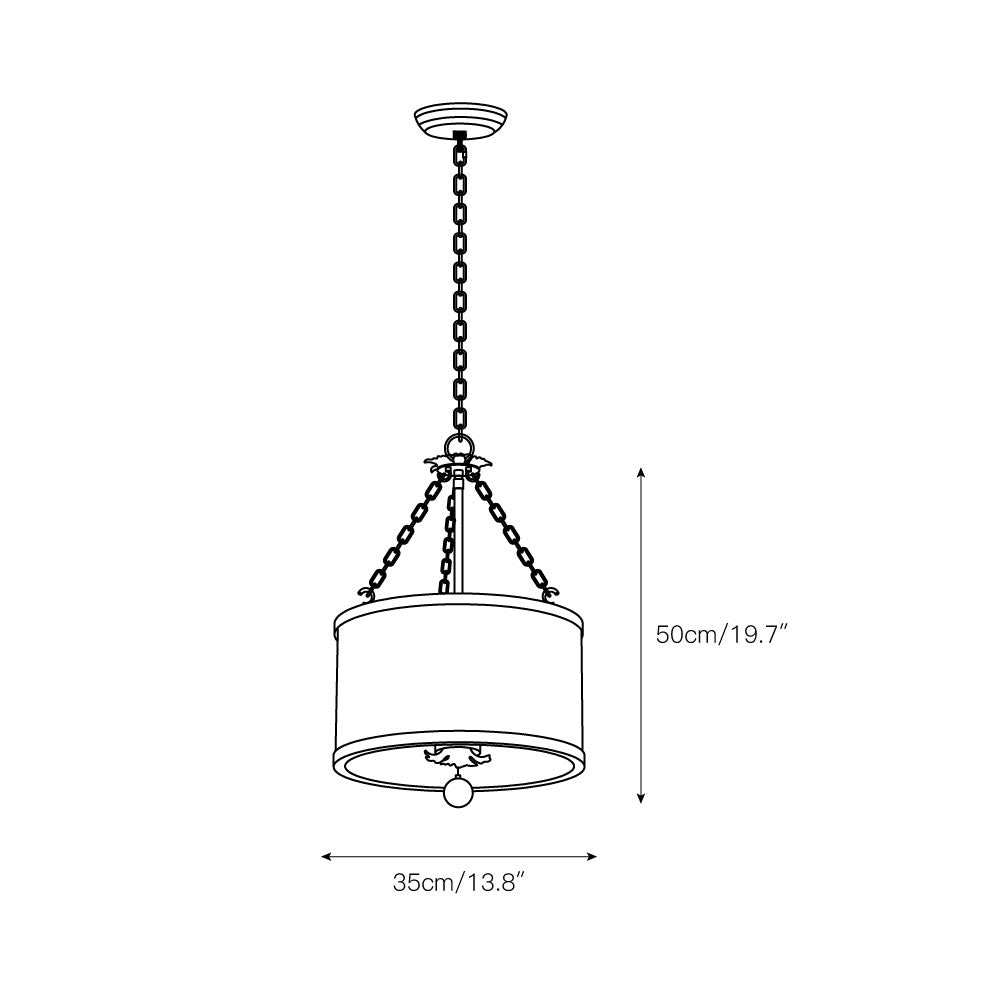 Helix Drum Individual Creativity Fabric Pendant Lamp - Letslighting