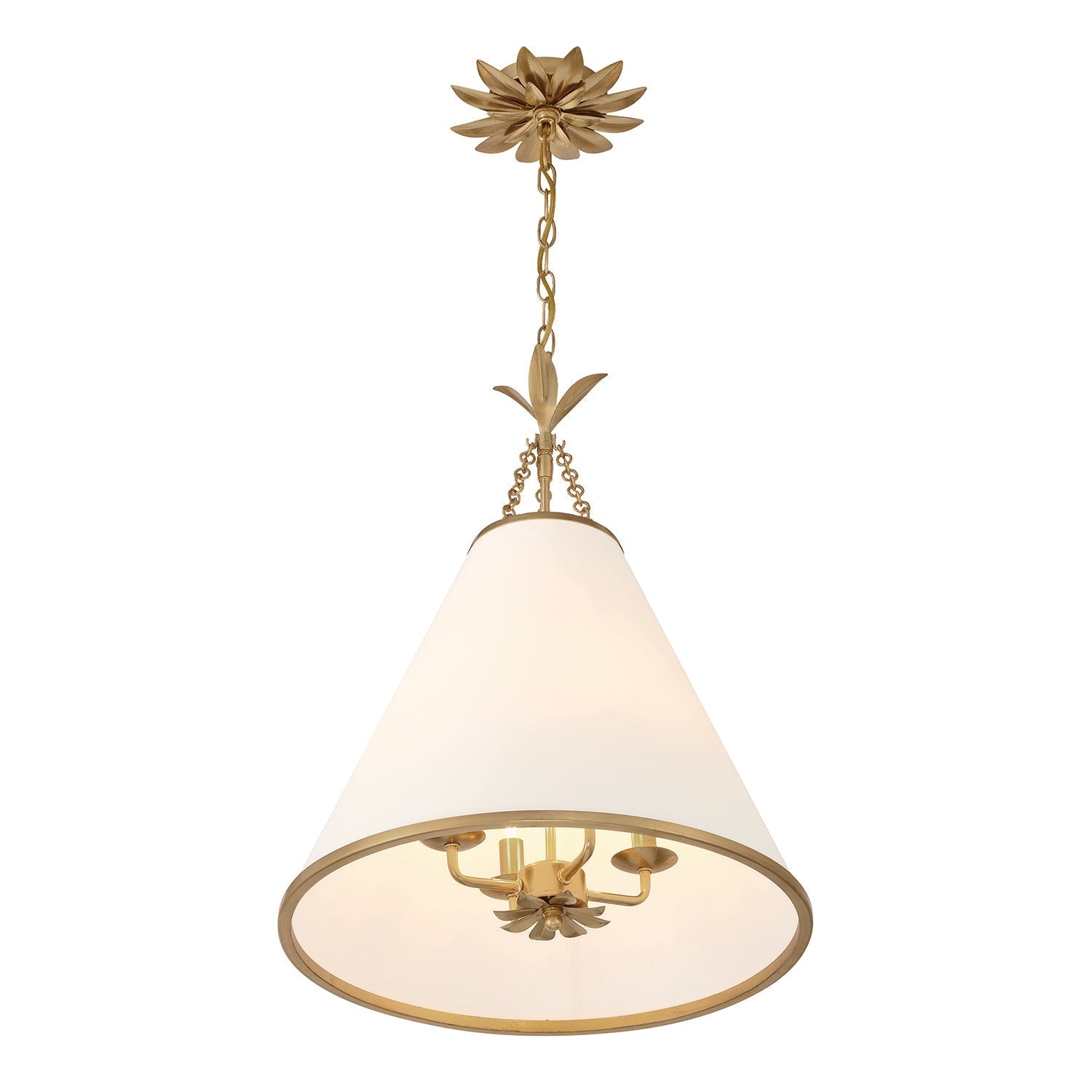 Aeon Modern Minimalist Brass Fabric Pendant Lamp - Letslighting