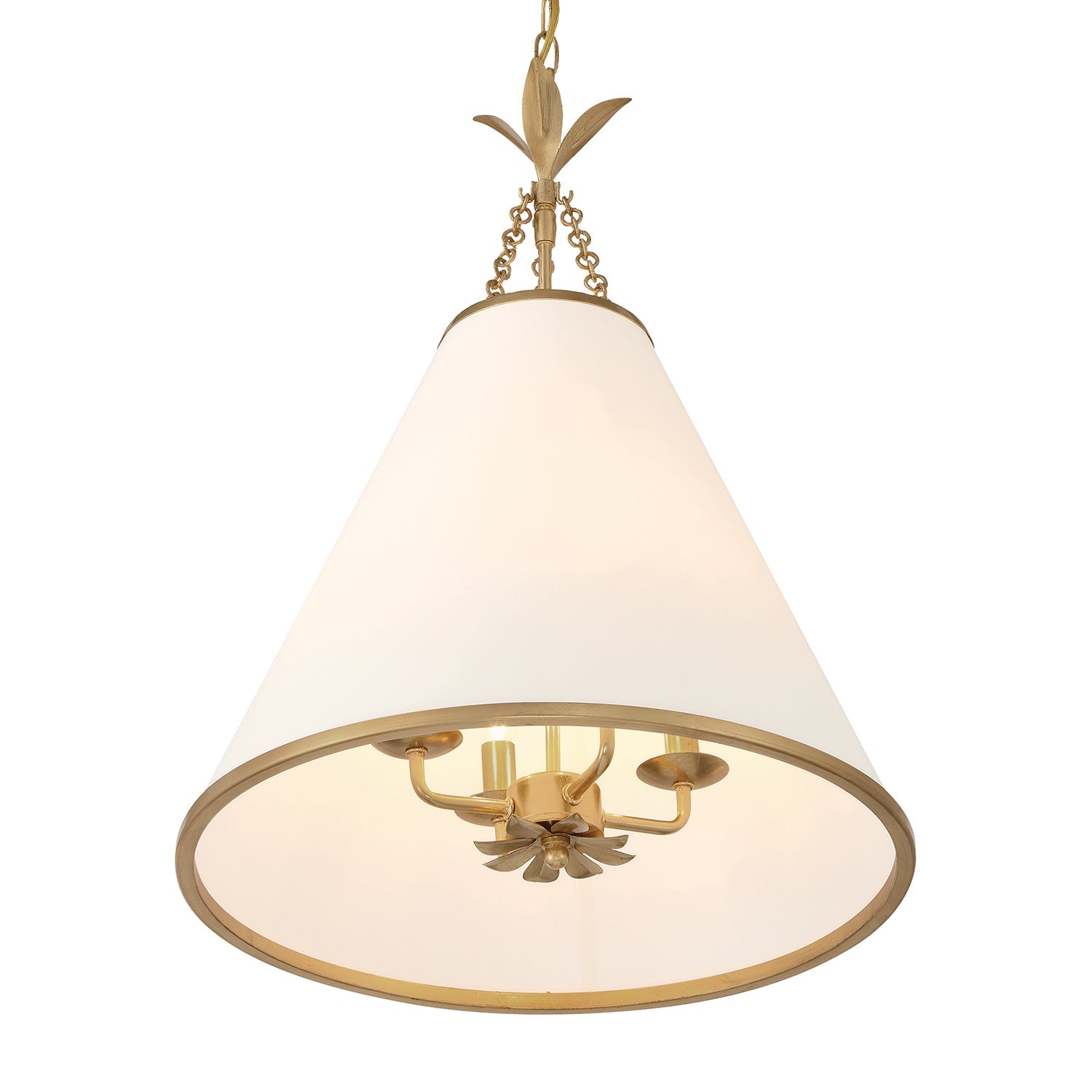 Aeon Modern Minimalist Brass Fabric Pendant Lamp - Letslighting