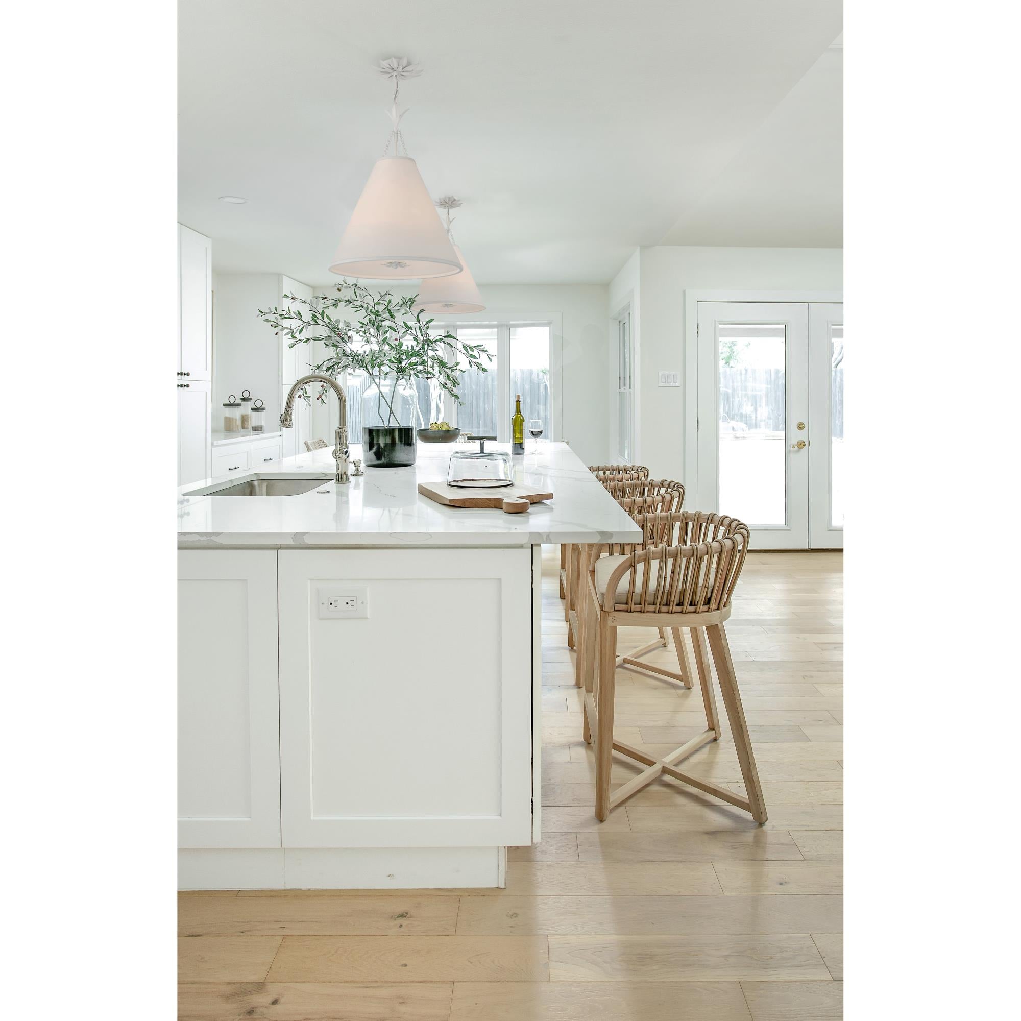 Aeon Modern Minimalist Brass Fabric Pendant Lamp - Letslighting