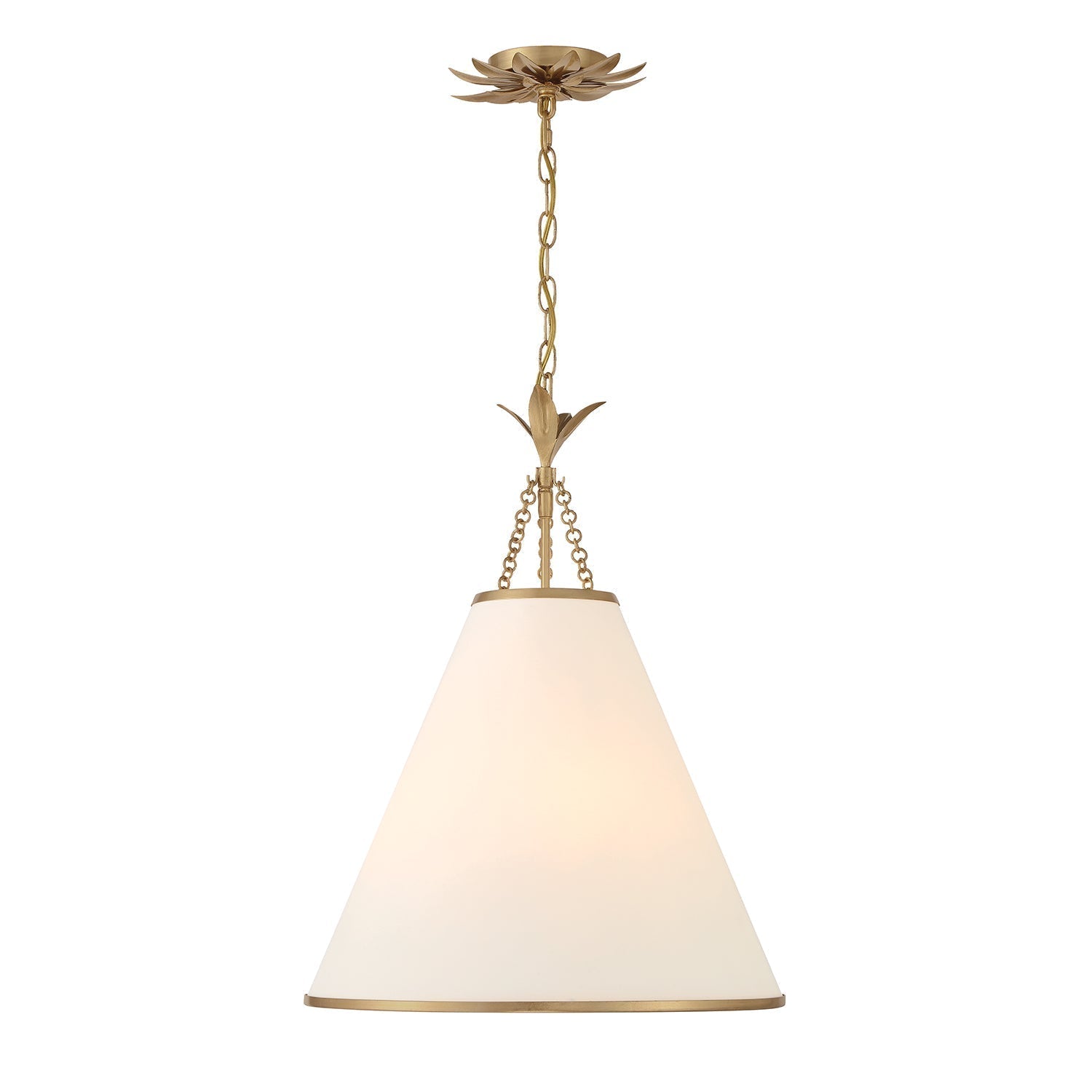 Aeon Modern Minimalist Brass Fabric Pendant Lamp - Letslighting